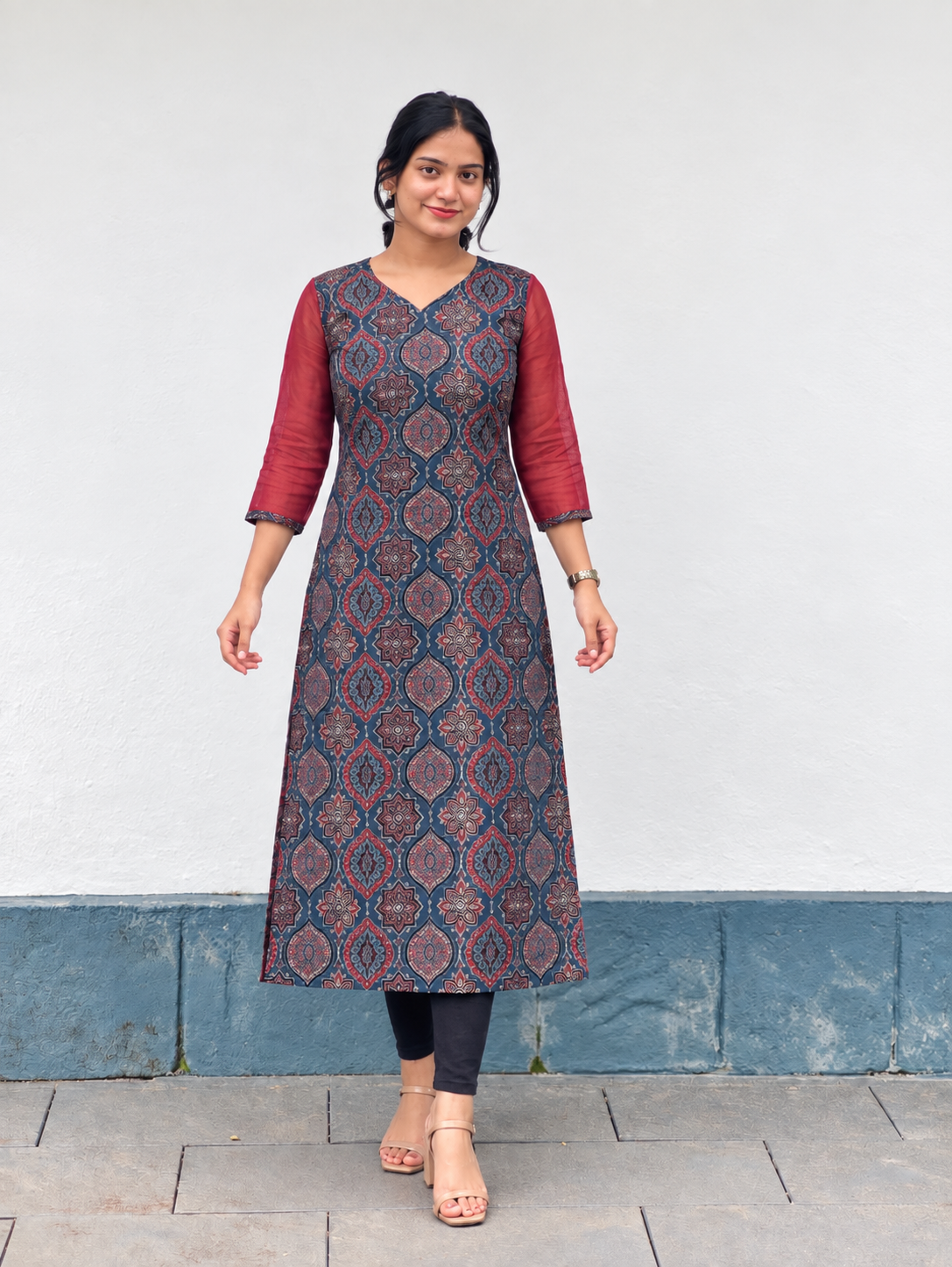 Dhara - Ajrakh Fusion Kurta