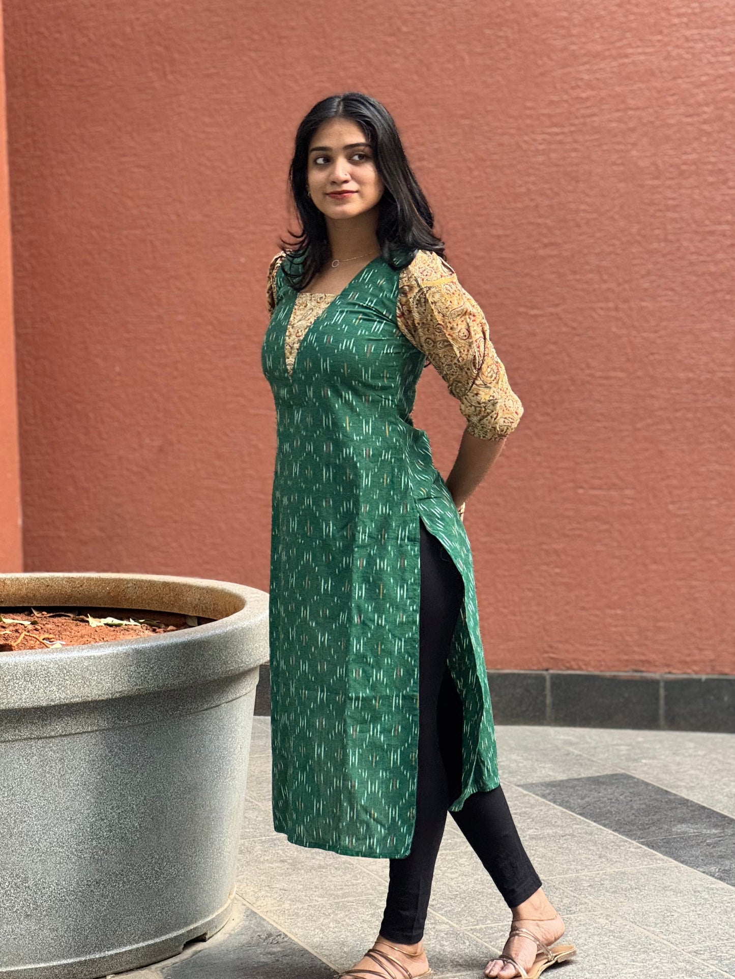 Rudhra - Ikkat x Kalamkari Fusion Kurta