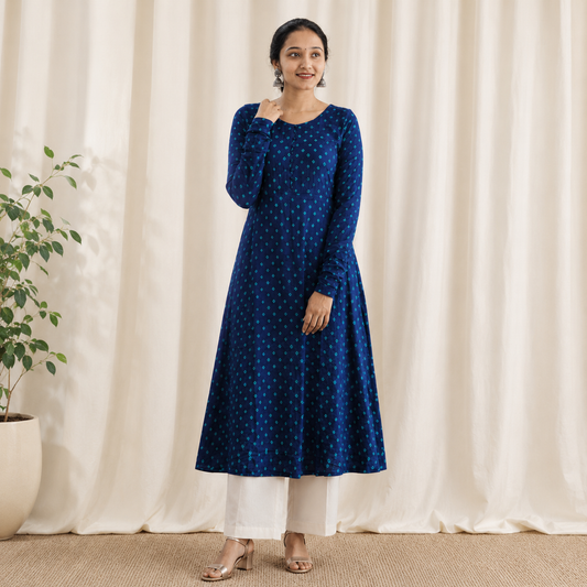 Abinaya - Bandhej A-line Kurta