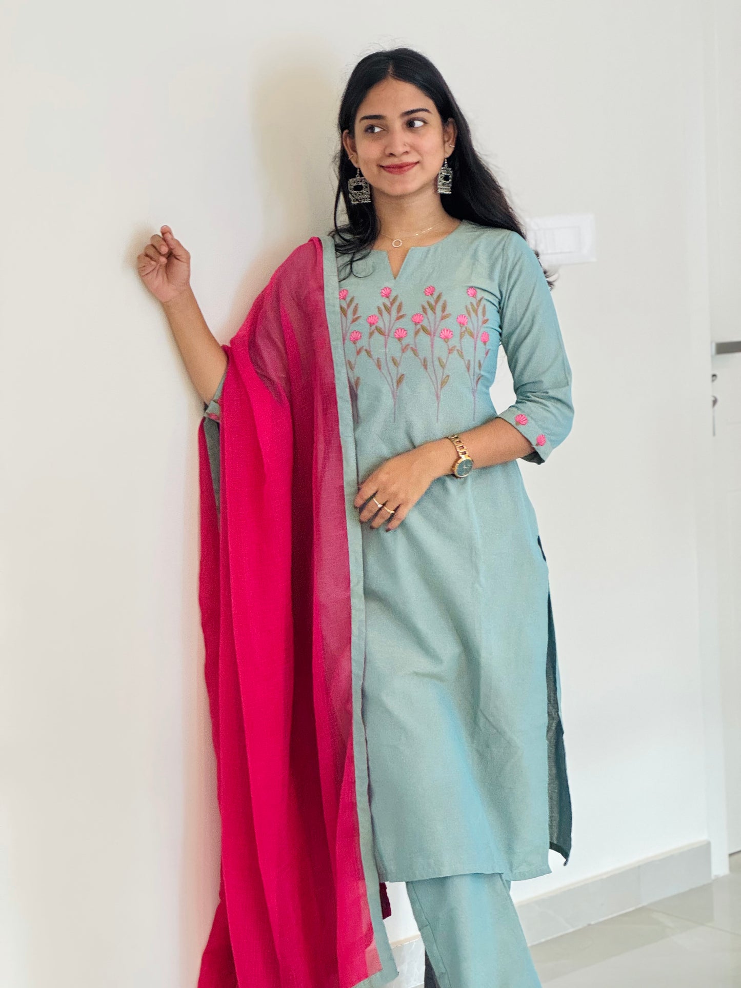 Kamali - Pure Cotton Kota Patchwork Dupatta