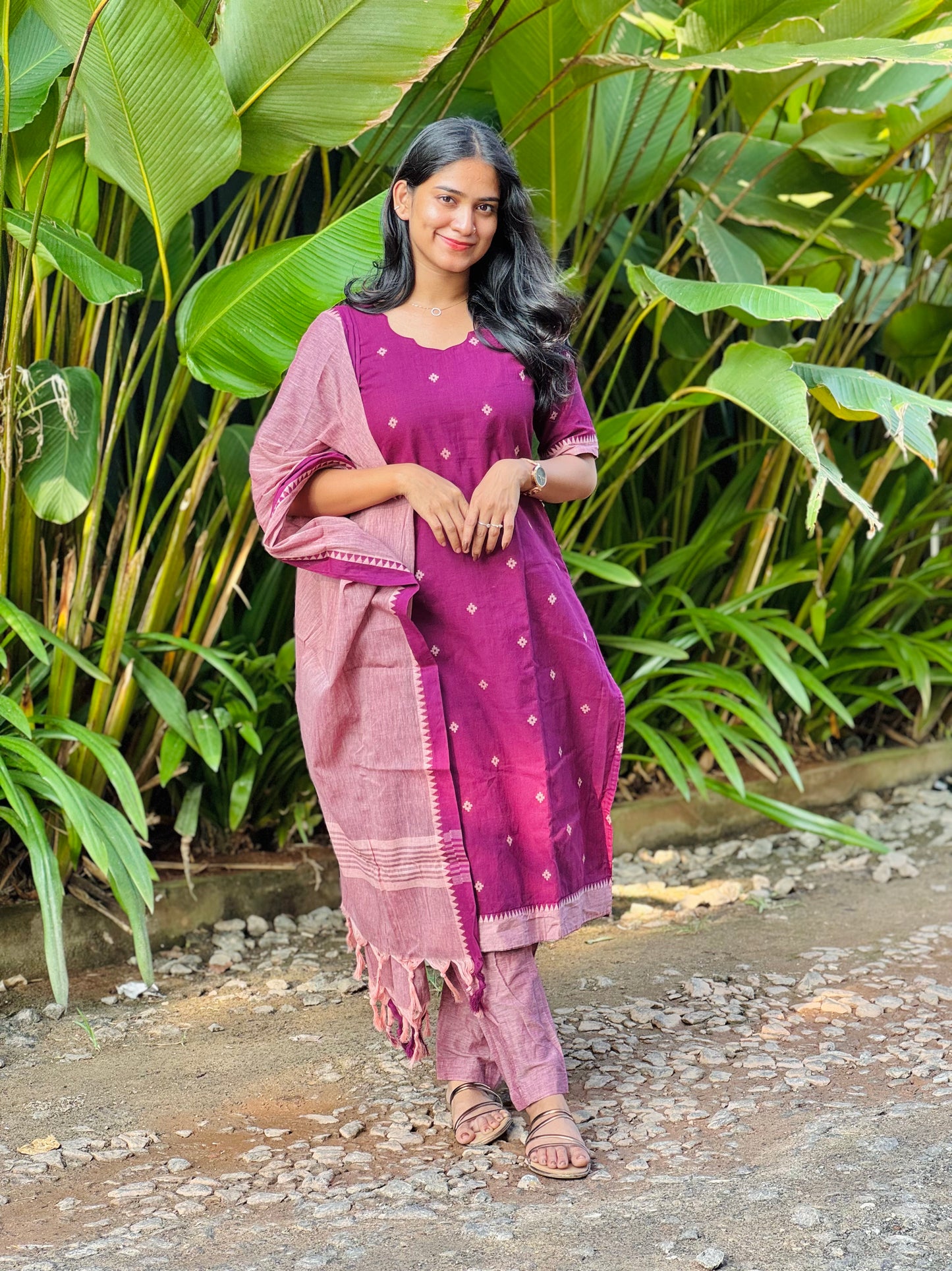Kasthuri - Handloom Kurta Set