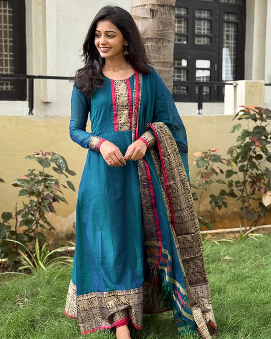 Rukmini - Narayanpet Anarkali Kurta & Dupatta Set