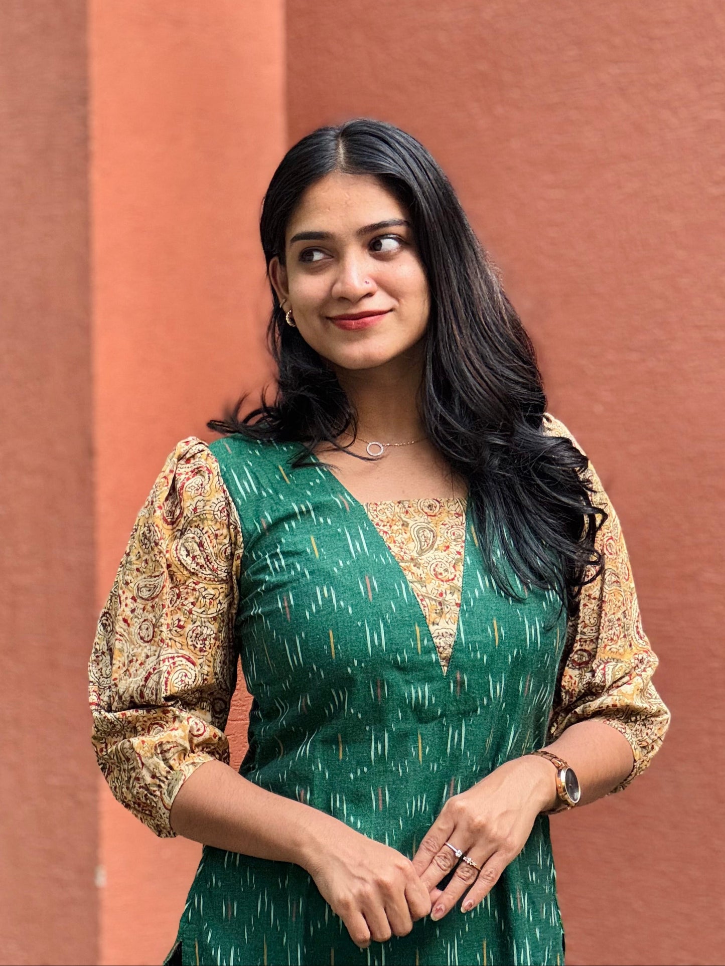 Rudhra - Ikkat x Kalamkari Fusion Kurta