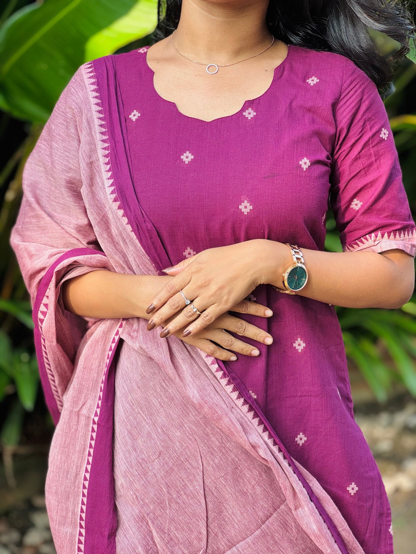 Kasthuri - Handloom Kurta Set