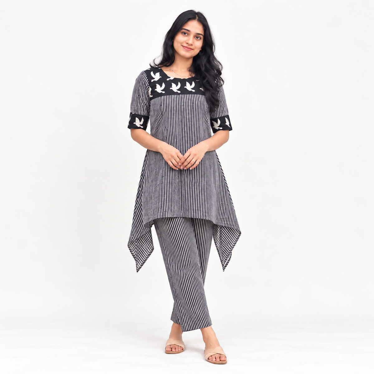 Niya - Ajrakh Fusion Short Kurta