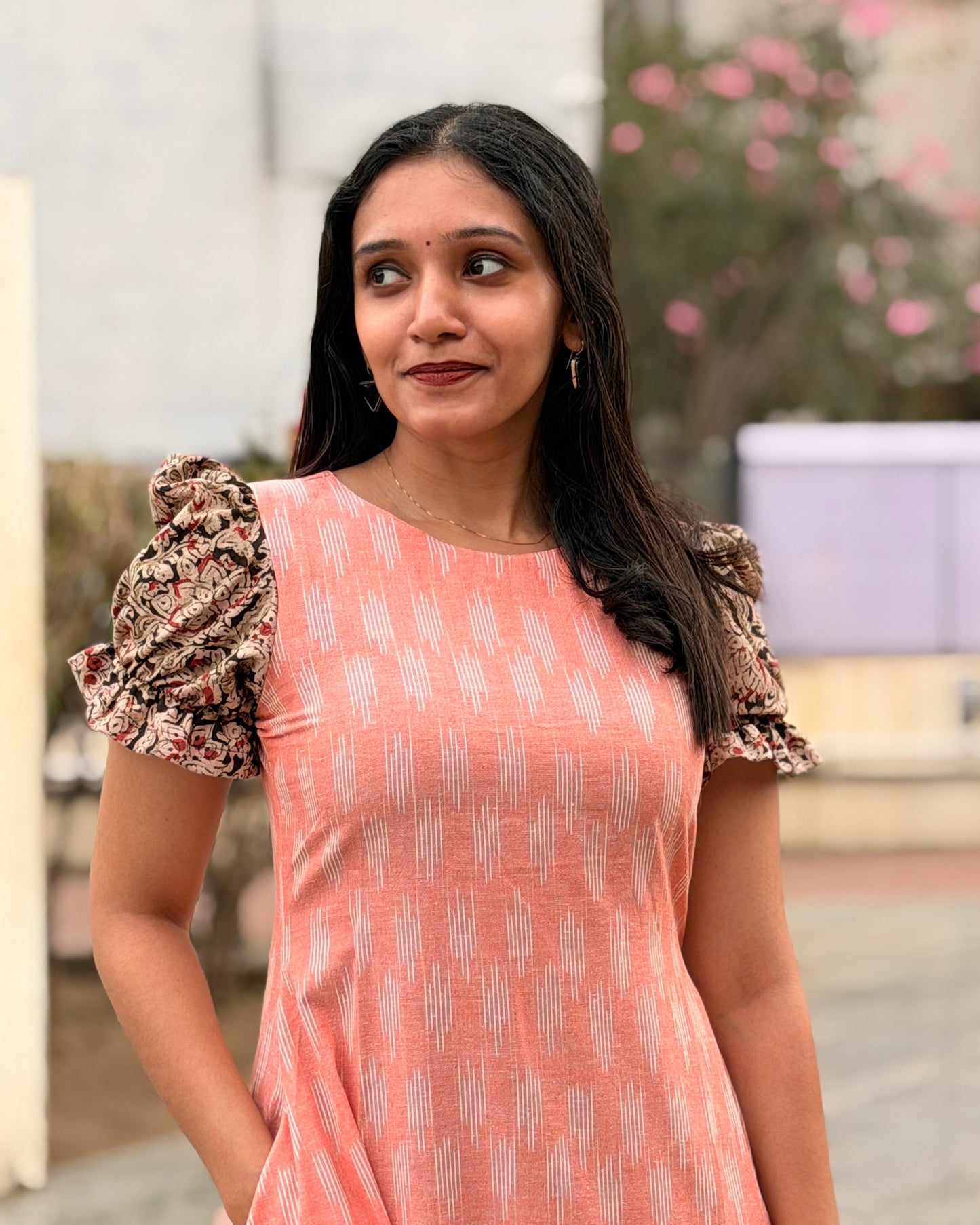 Kaajal - Ikkat x Kalamkari Fusion Dress