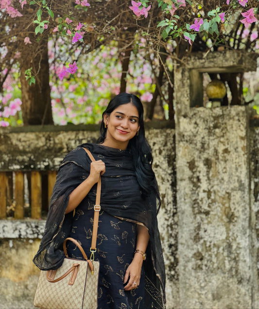 Iraivi - Kota Block Printed Kurta Set