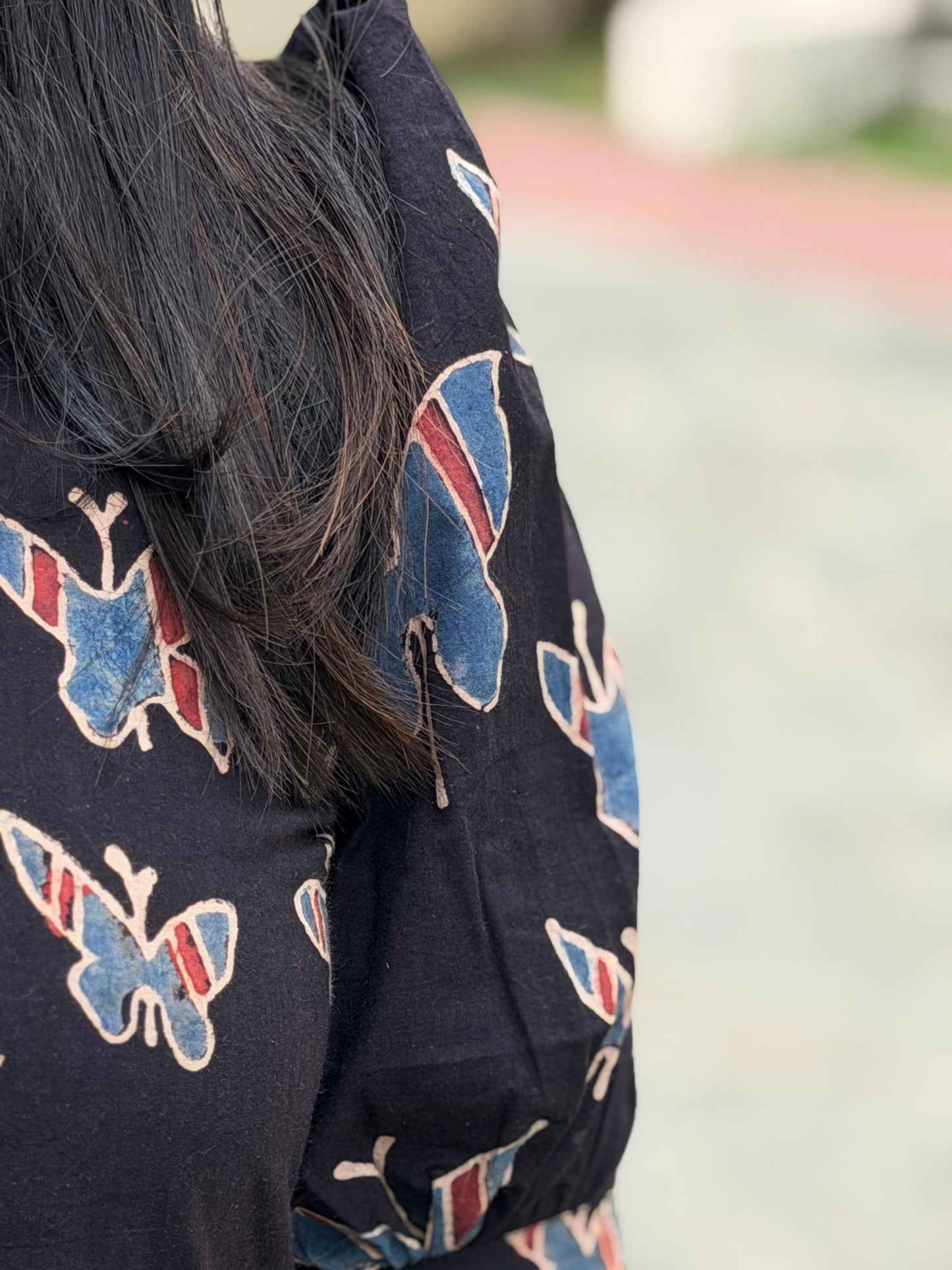 Butterfly Dreams - Ajrakh Handblock Printed Dress