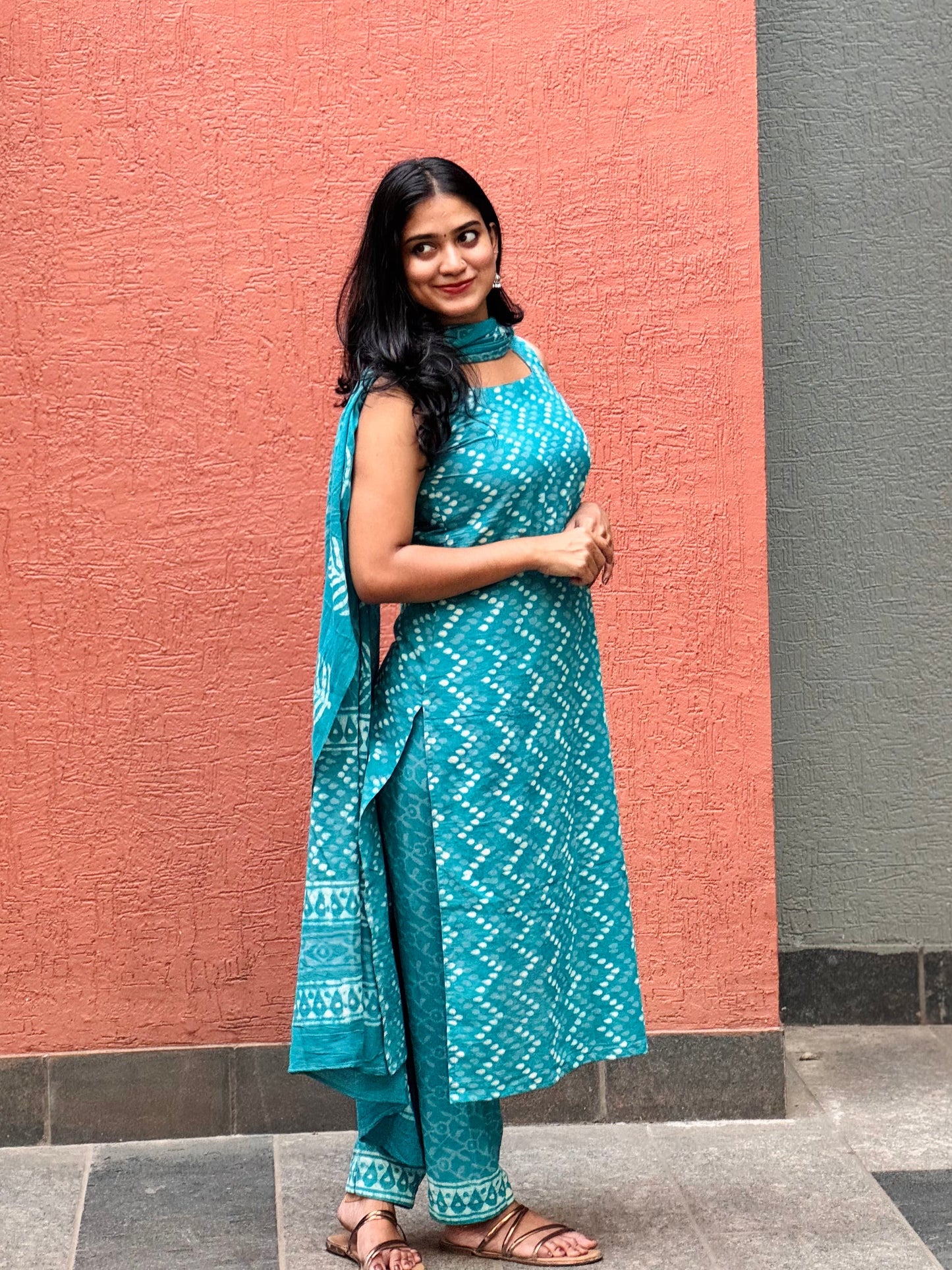 Kashvi - Dabu Handblock Printed Kurta Set