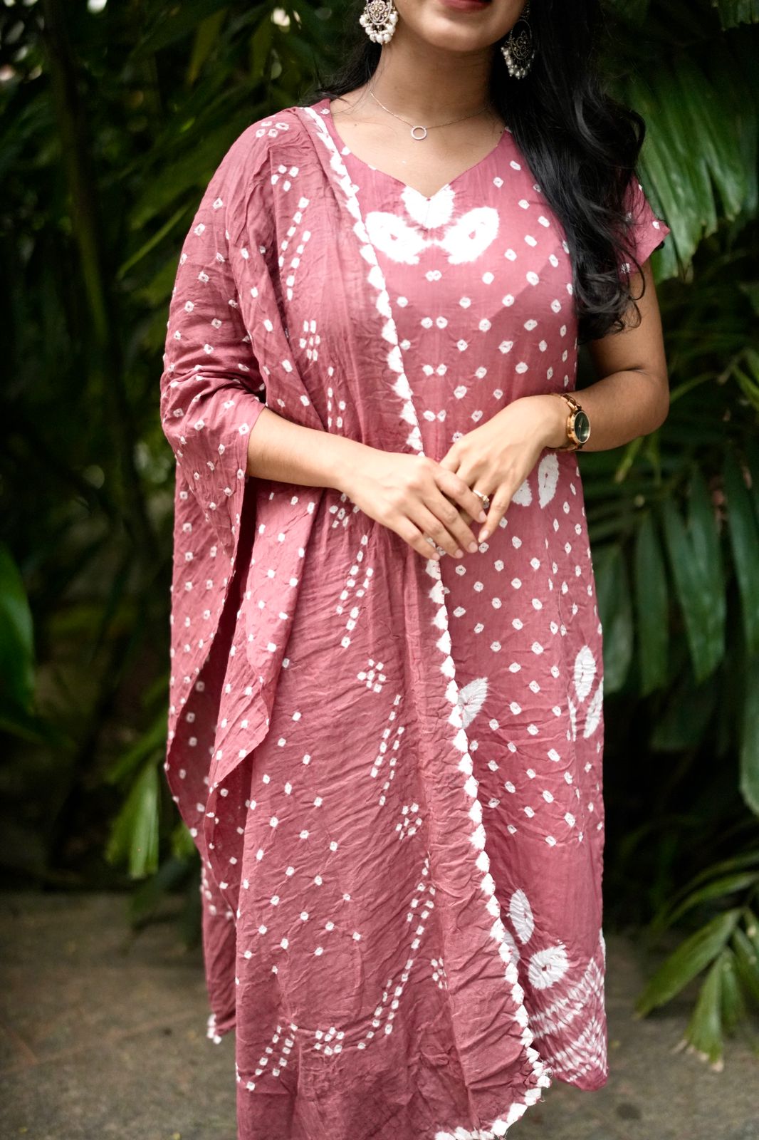 Mrunal - Bandhej x Shibori Kurta Set