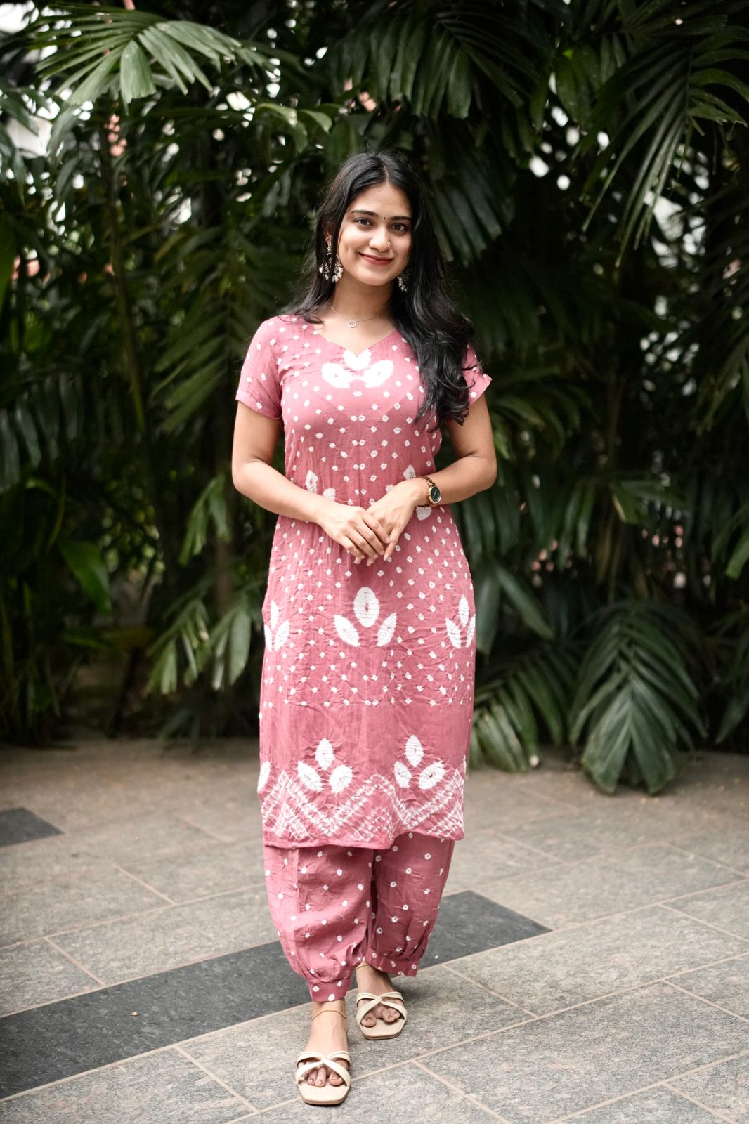 Mrunal - Bandhej x Shibori Kurta Set