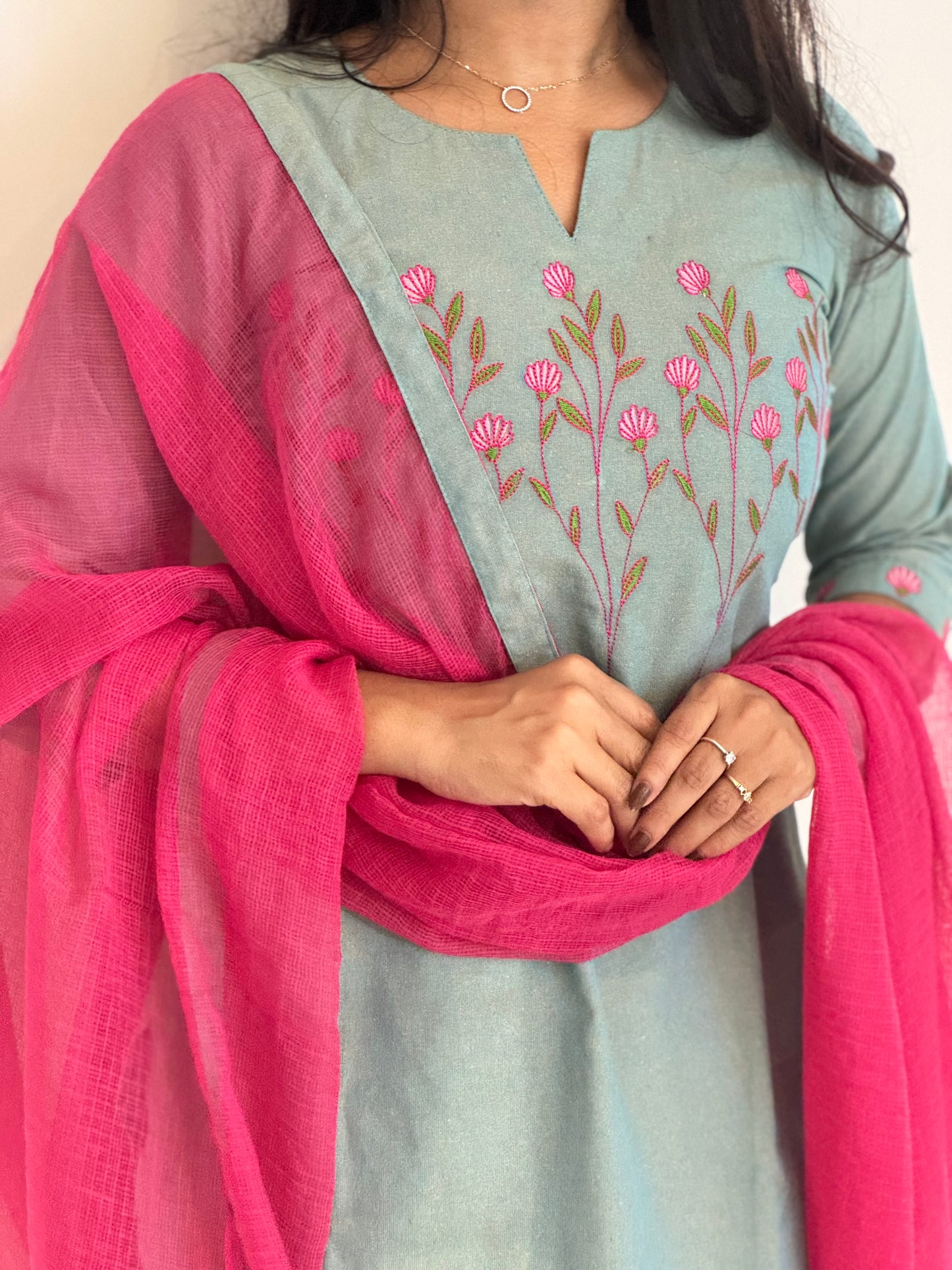 Kamali - Pure Cotton Kota Patchwork Dupatta