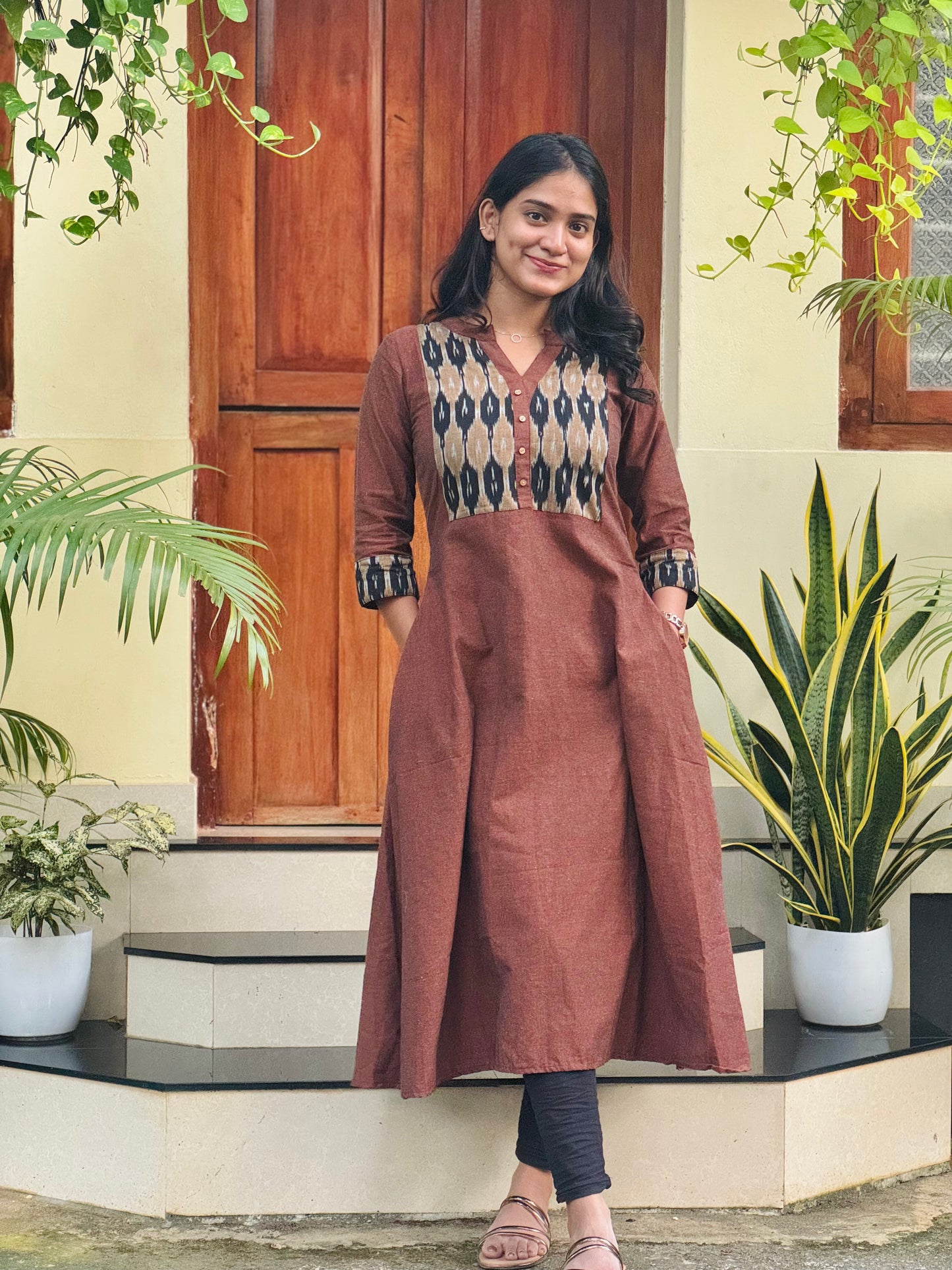 Avani - Handloom x Ikkat A line Kurta