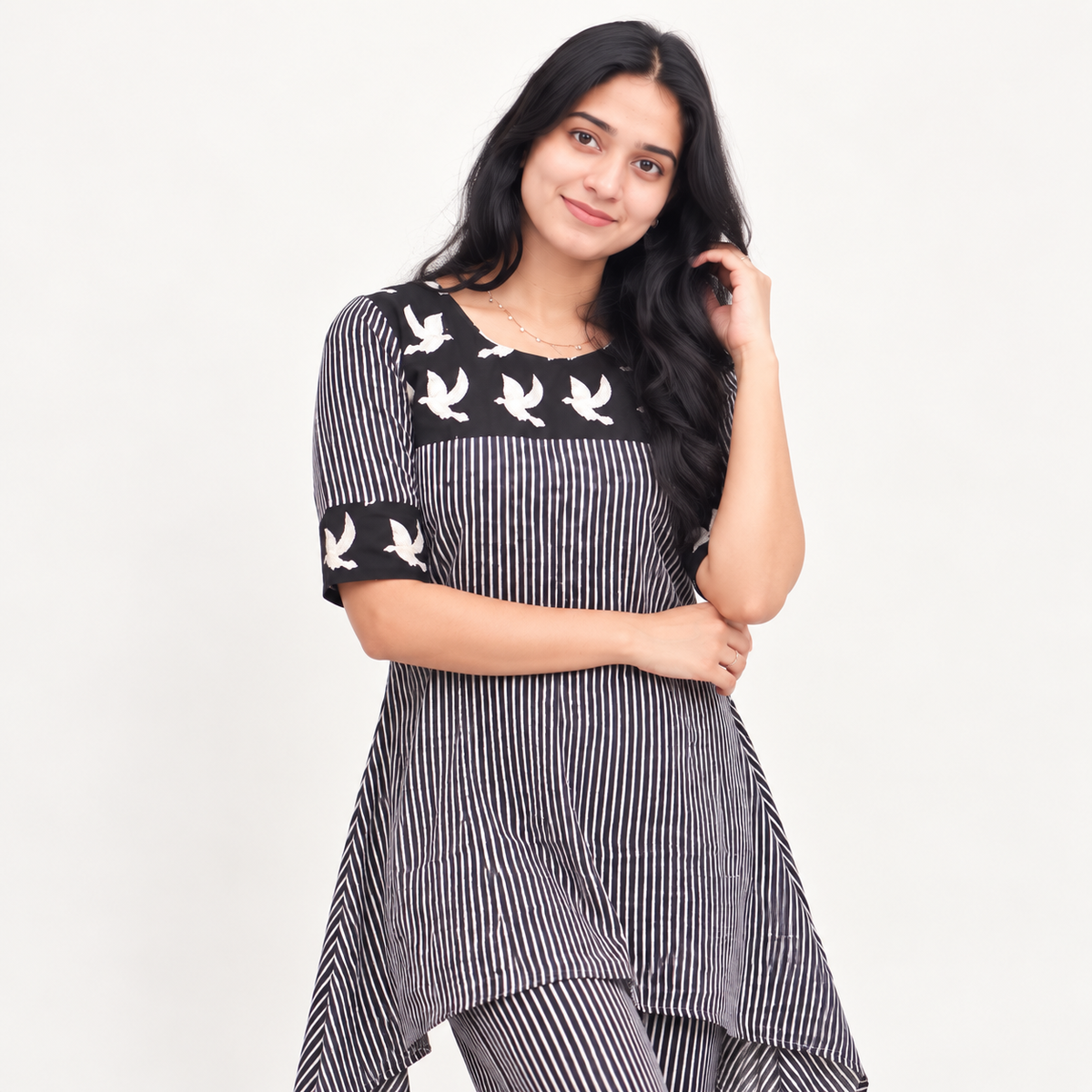 Niya - Ajrakh Fusion Short Kurta