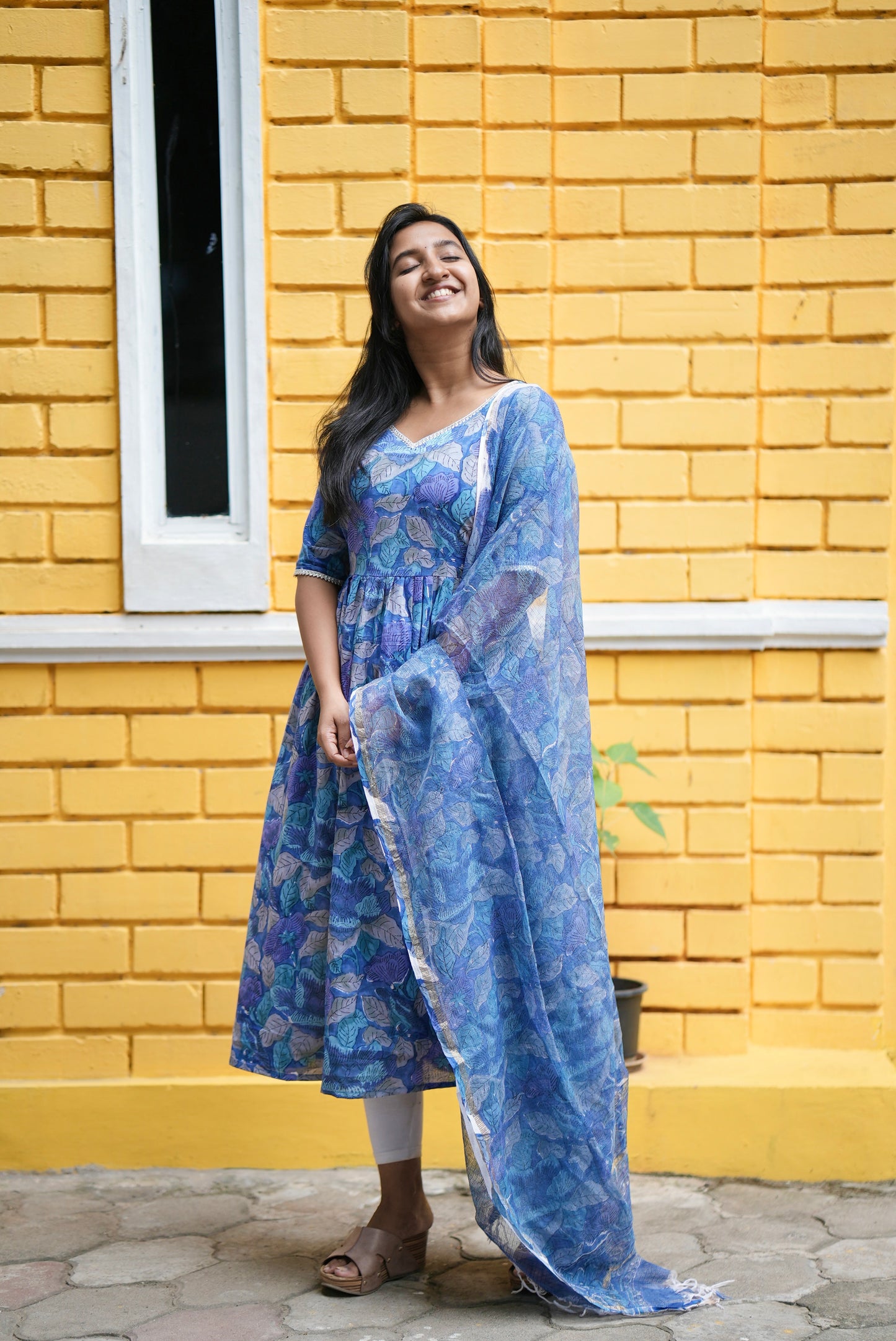 Meghna - Handblock printed