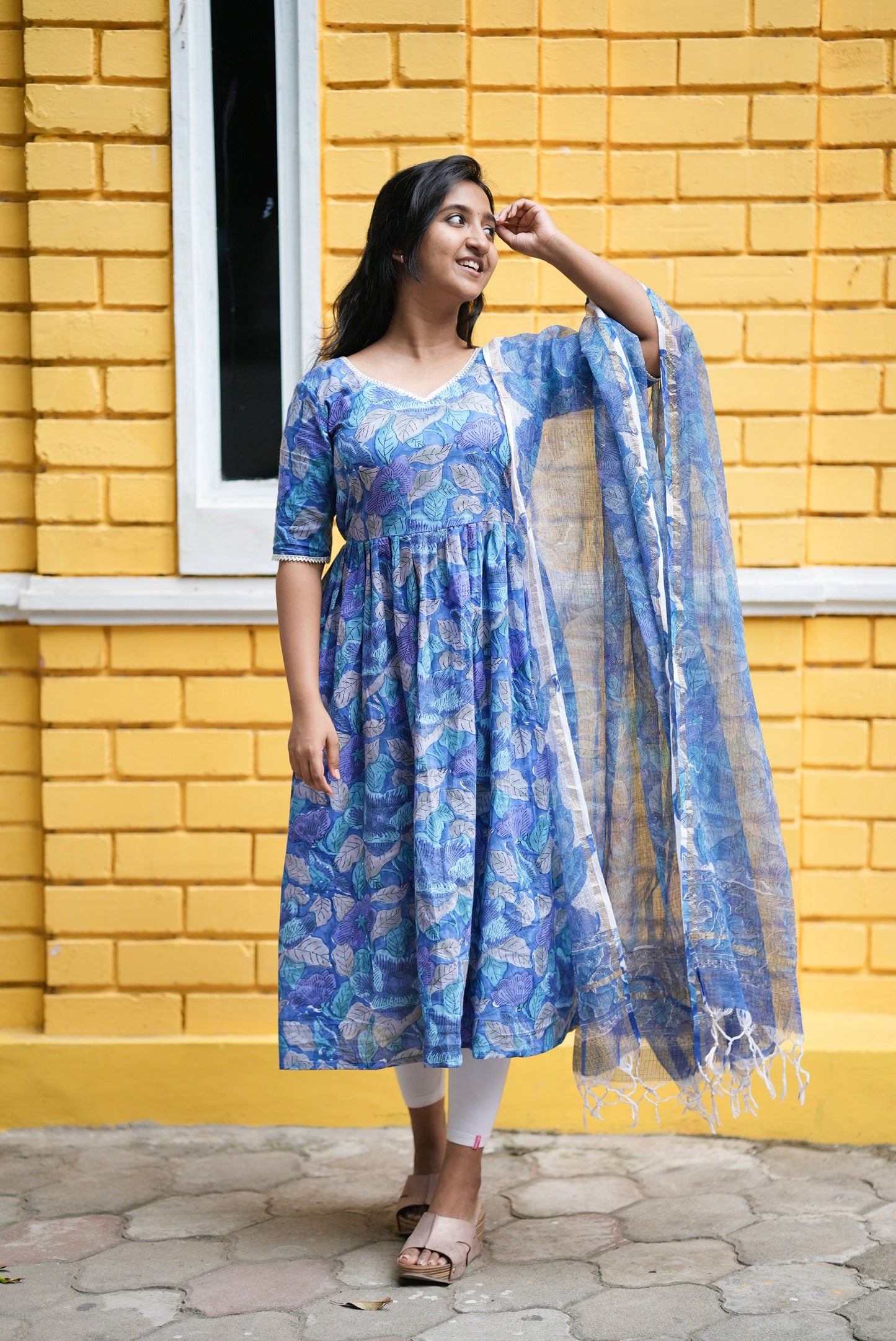 Meghna - Handblock printed