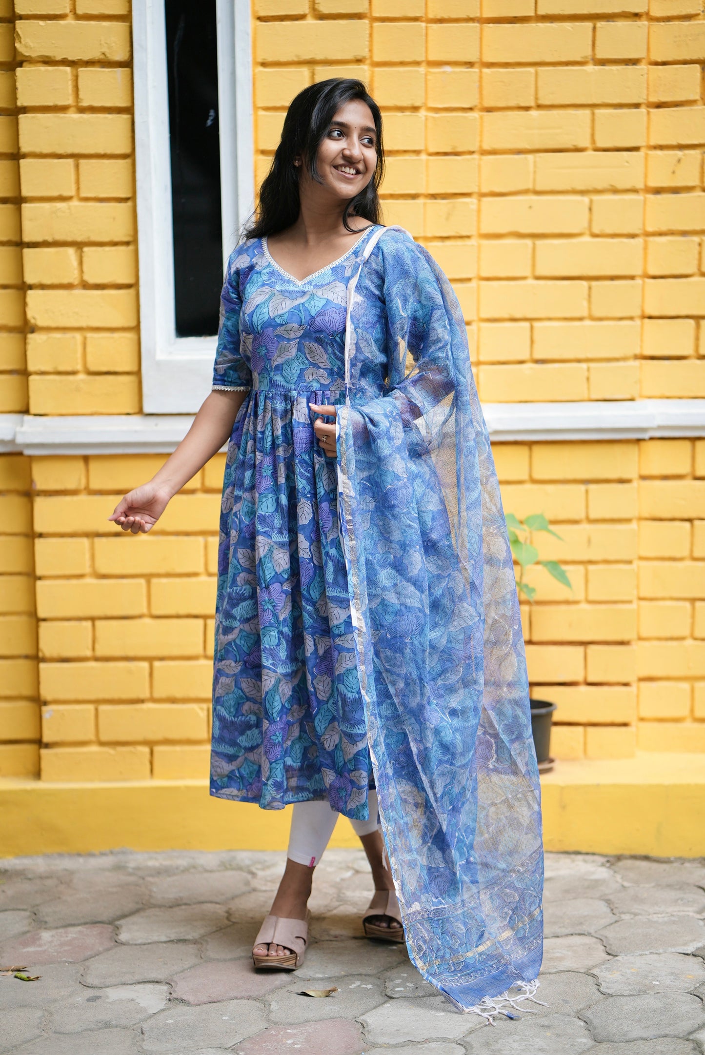 Meghna - Handblock printed