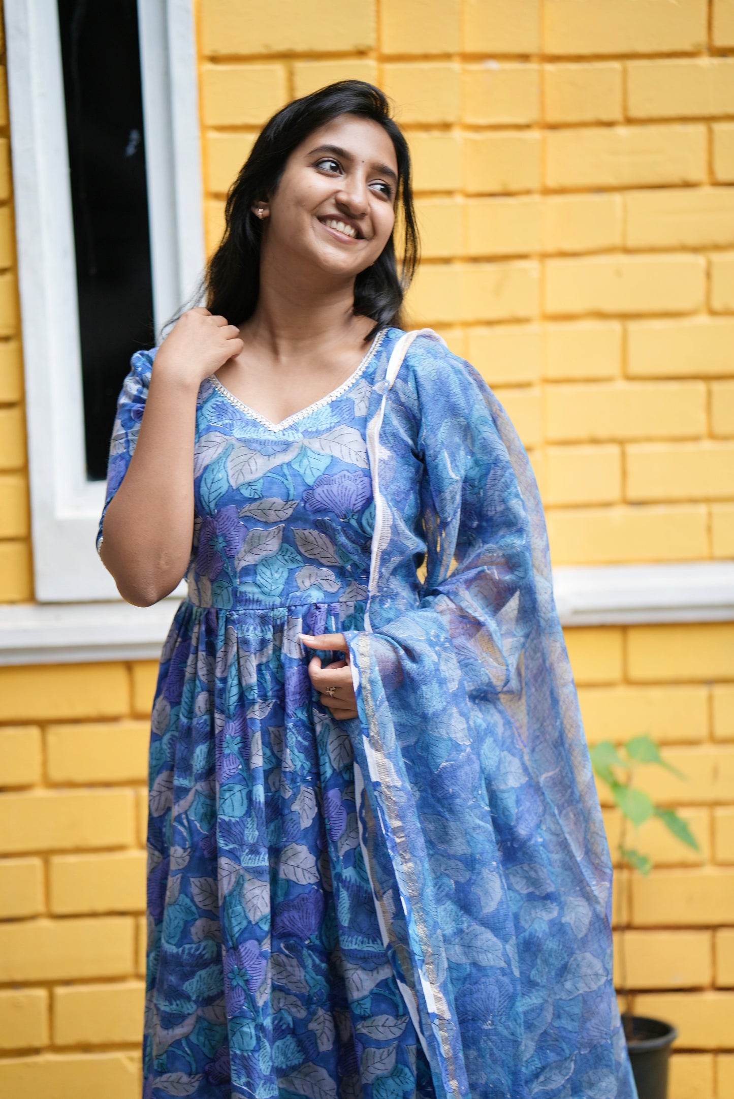 Meghna - Handblock printed