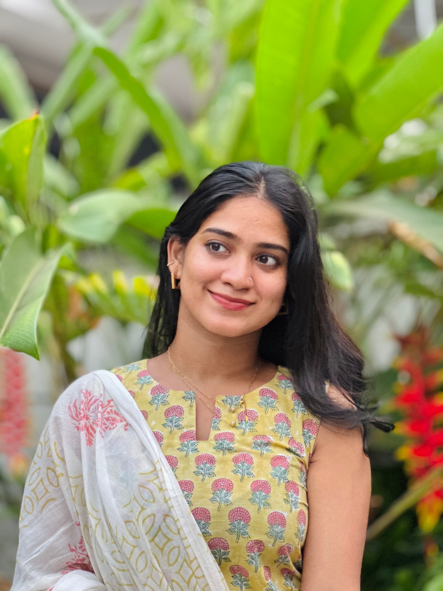 Padmini - Sanganeri Handblock Printed Cotton Kurta Set