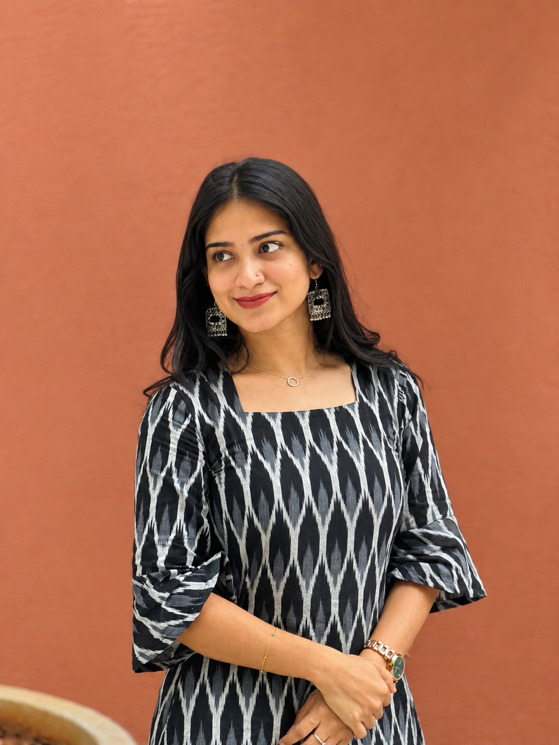 Vasudha - Ikkat Short Kurta
