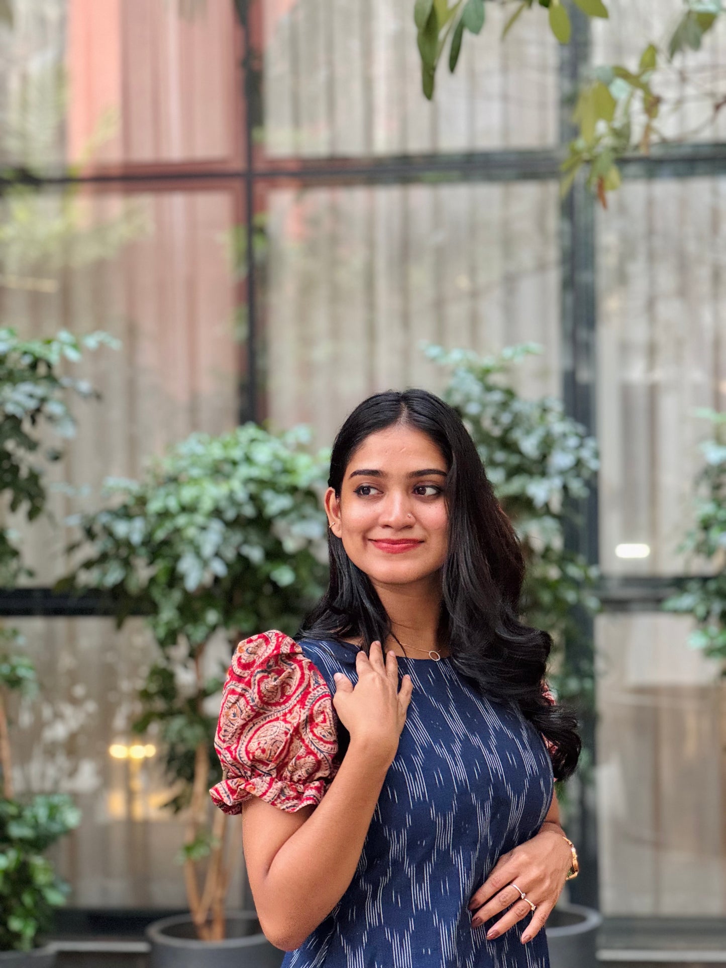 Rashi - Ikkat x Kalamkari Fusion Dress