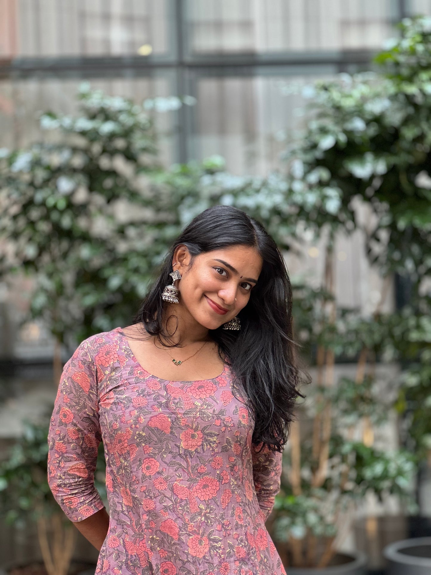 Alka - Sanganeri Handblock Printed A line Kurta