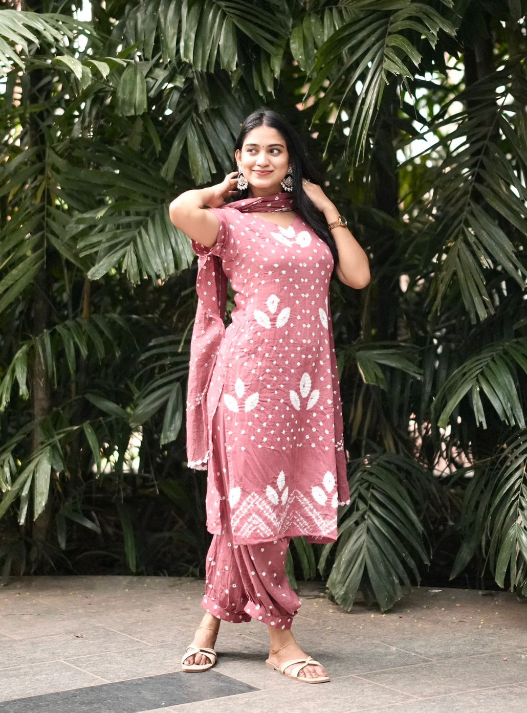 Mrunal - Bandhej x Shibori Kurta Set