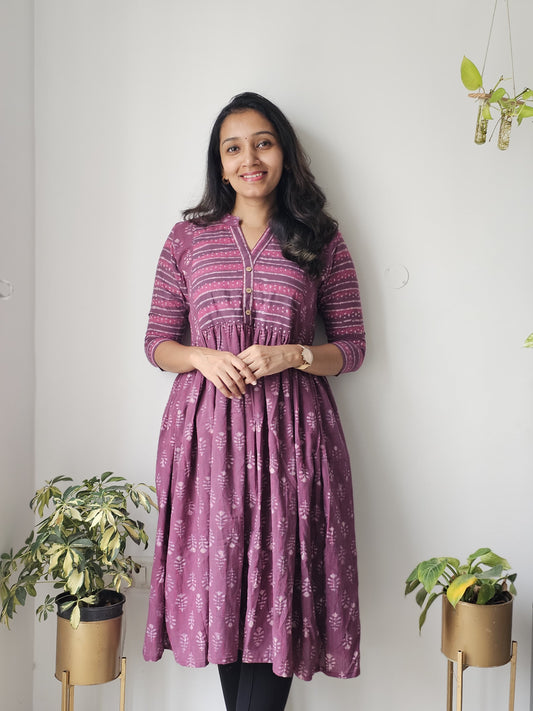 Deeksha - Dabu Handblock Printed Kurta