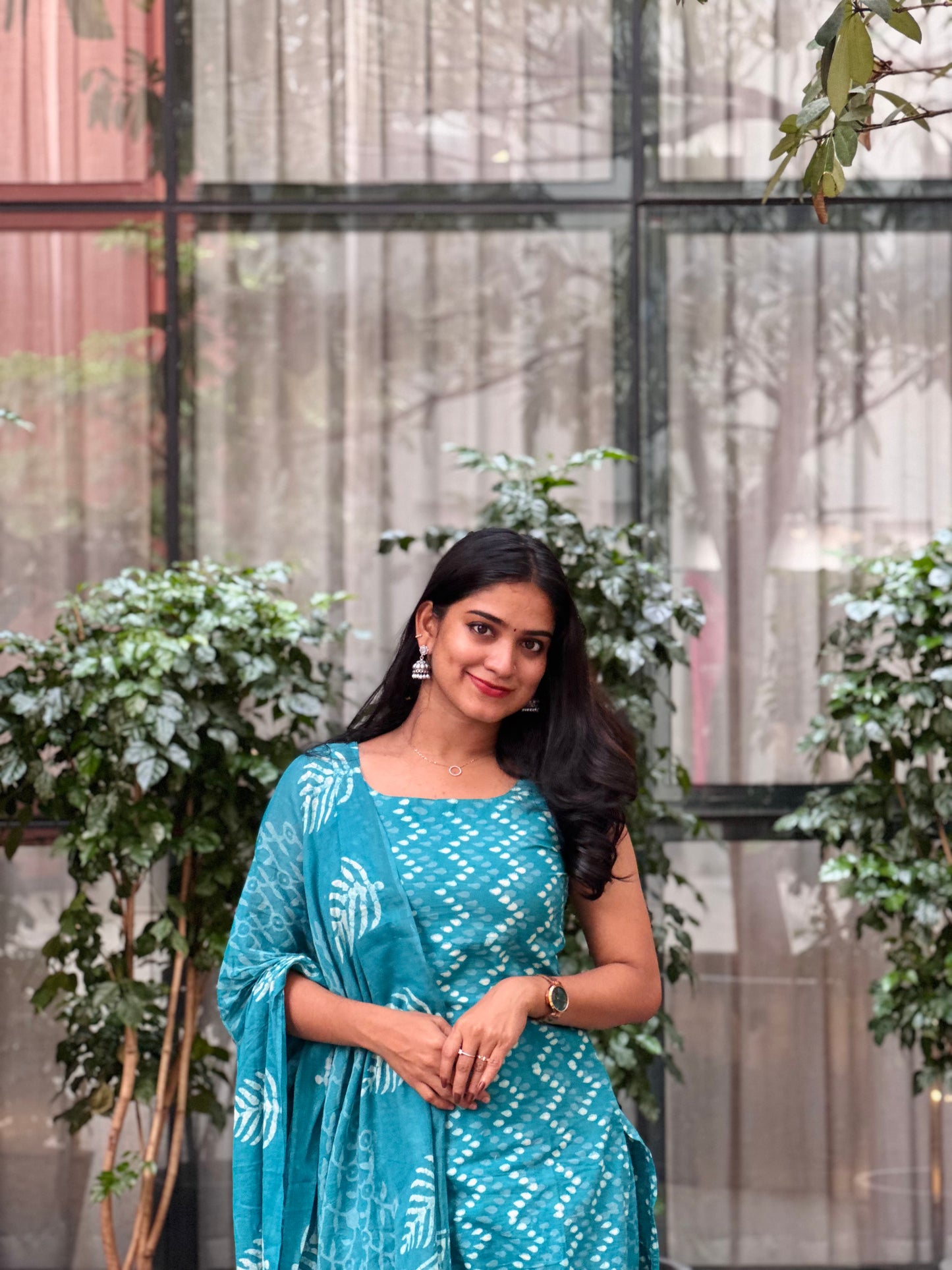 Kashvi - Dabu Handblock Printed Kurta Set