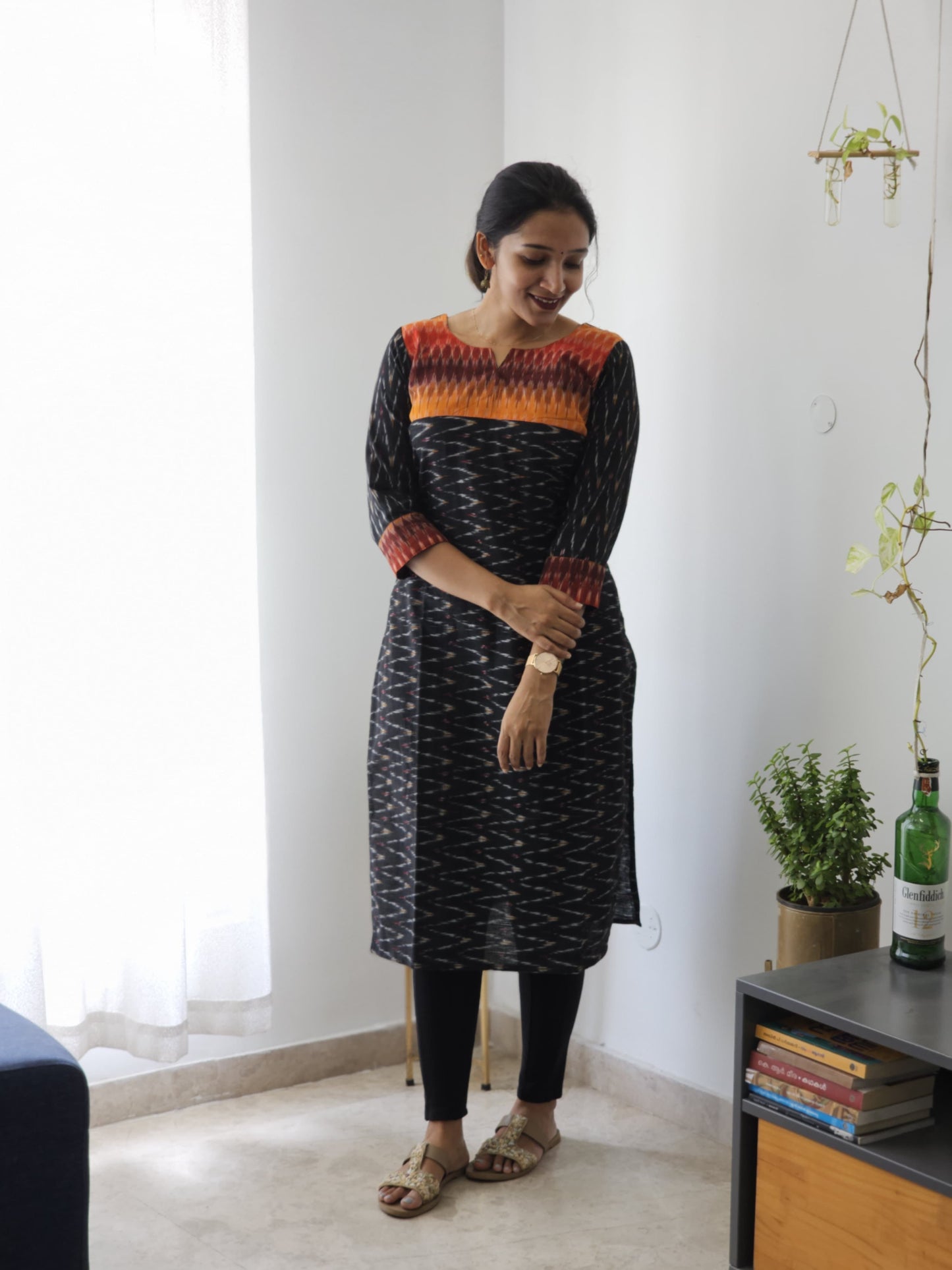 Shivani - Ikkat Fusion Kurta