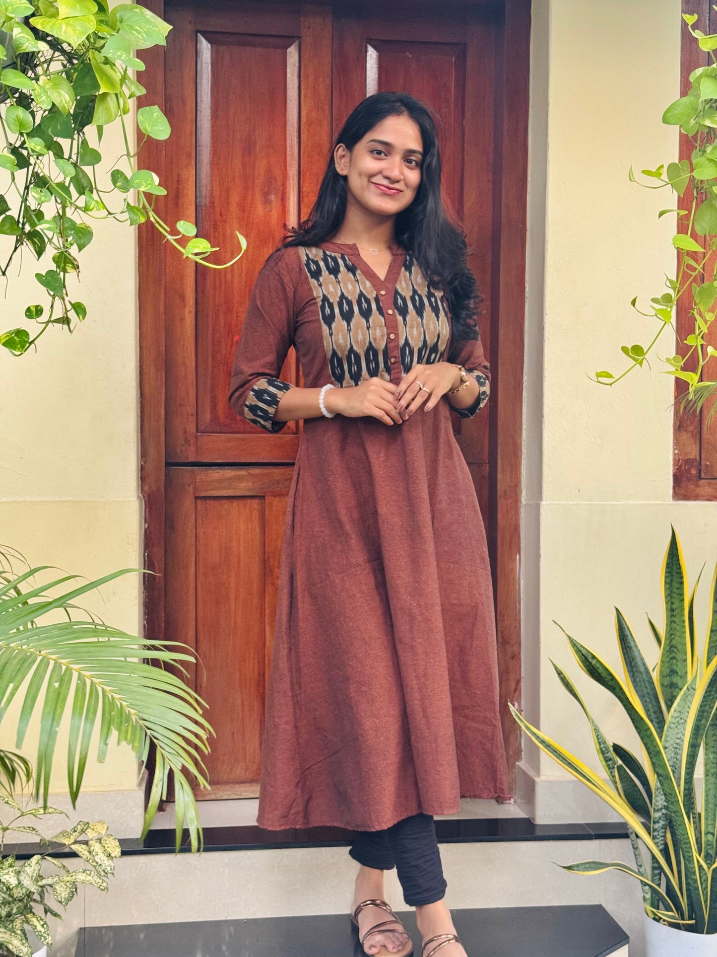 Avani - Handloom x Ikkat A line Kurta
