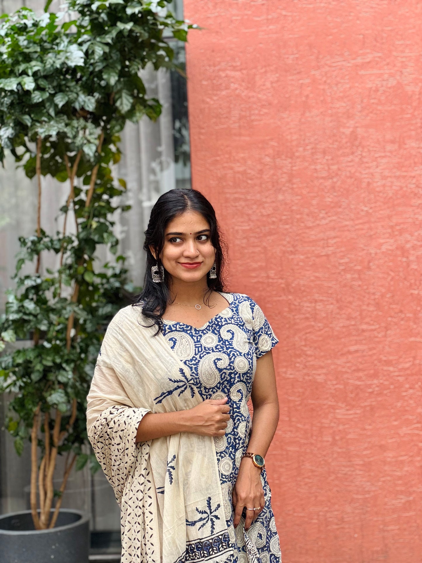 Neelima - Sanganeri Handblock Printed Cotton Kurta Set