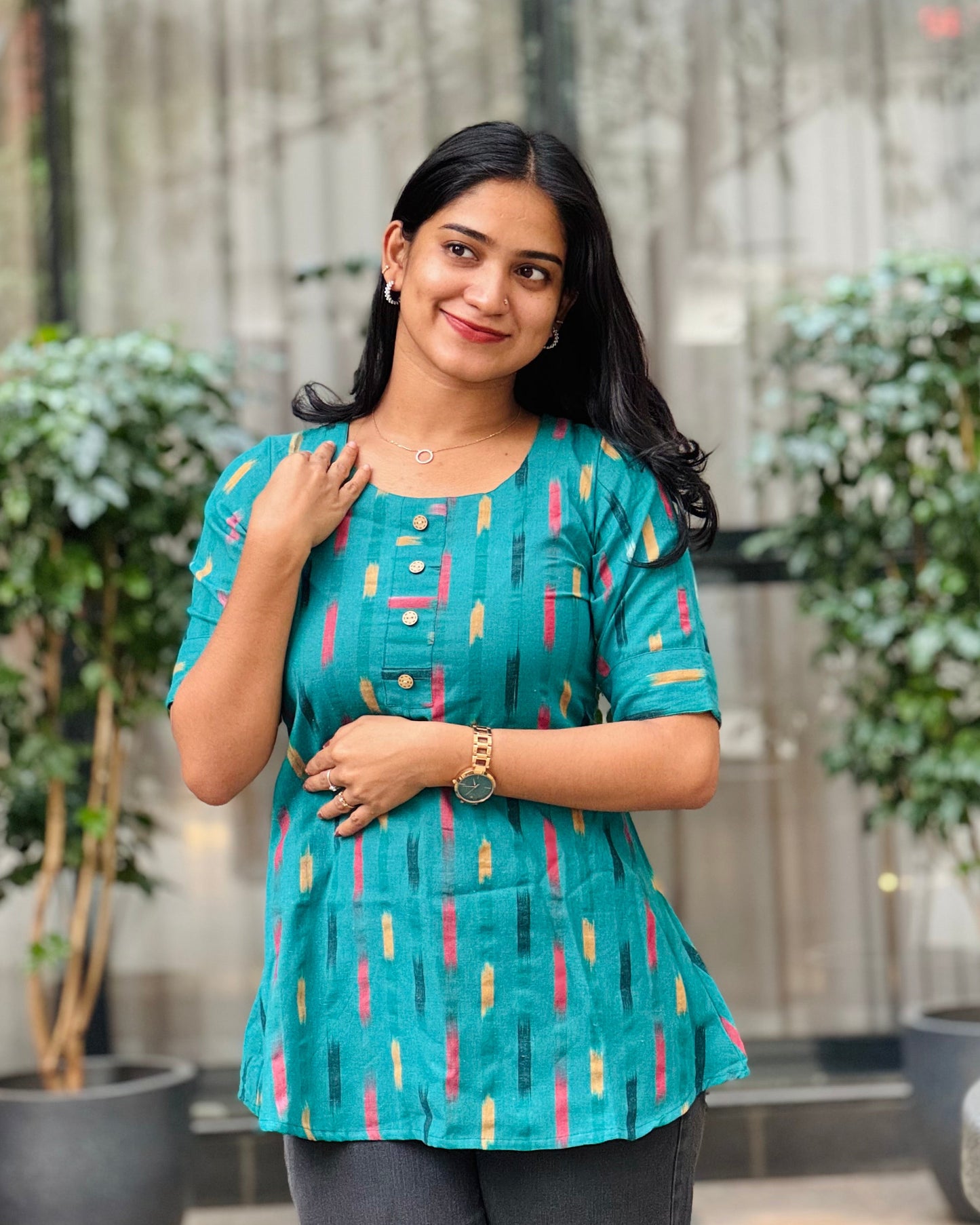 Amora - Ikkat Classy Short Kurta