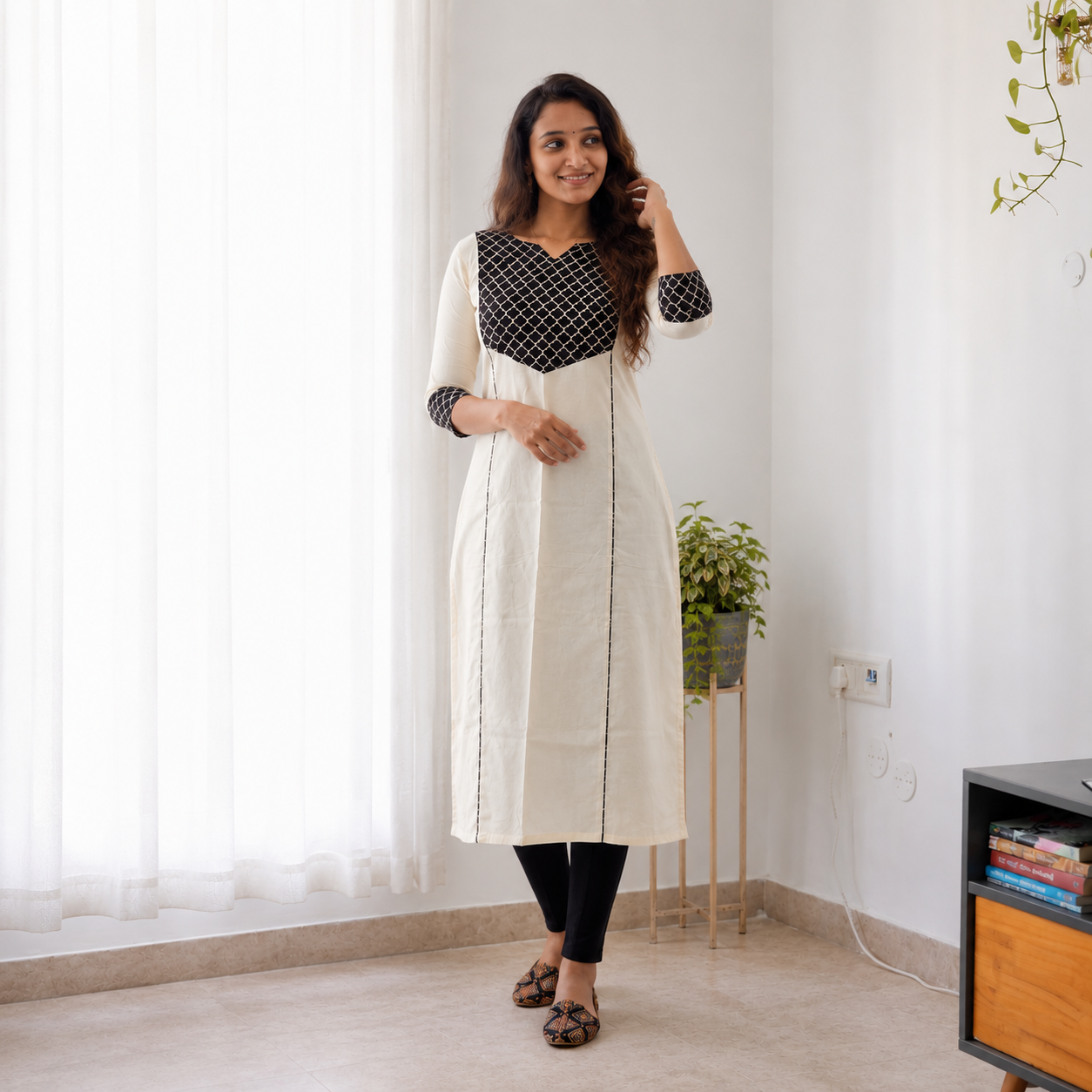 Aambal - Handloom x Ajrakh Patchwork