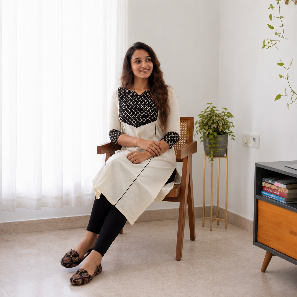 Aambal - Handloom x Ajrakh Patchwork