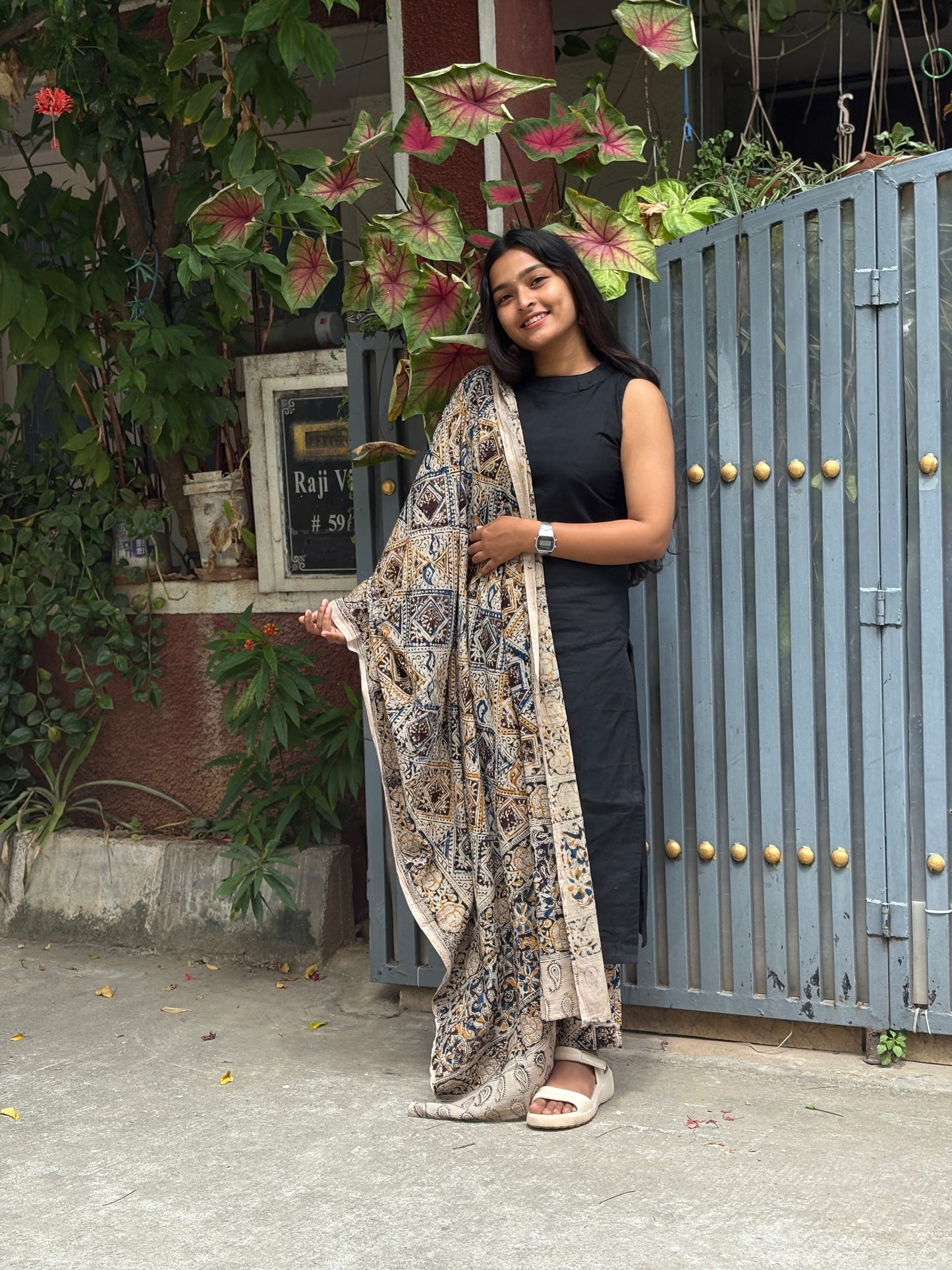 Samyukta - Kalamkari Mangalgiri Fusion Kurta Set