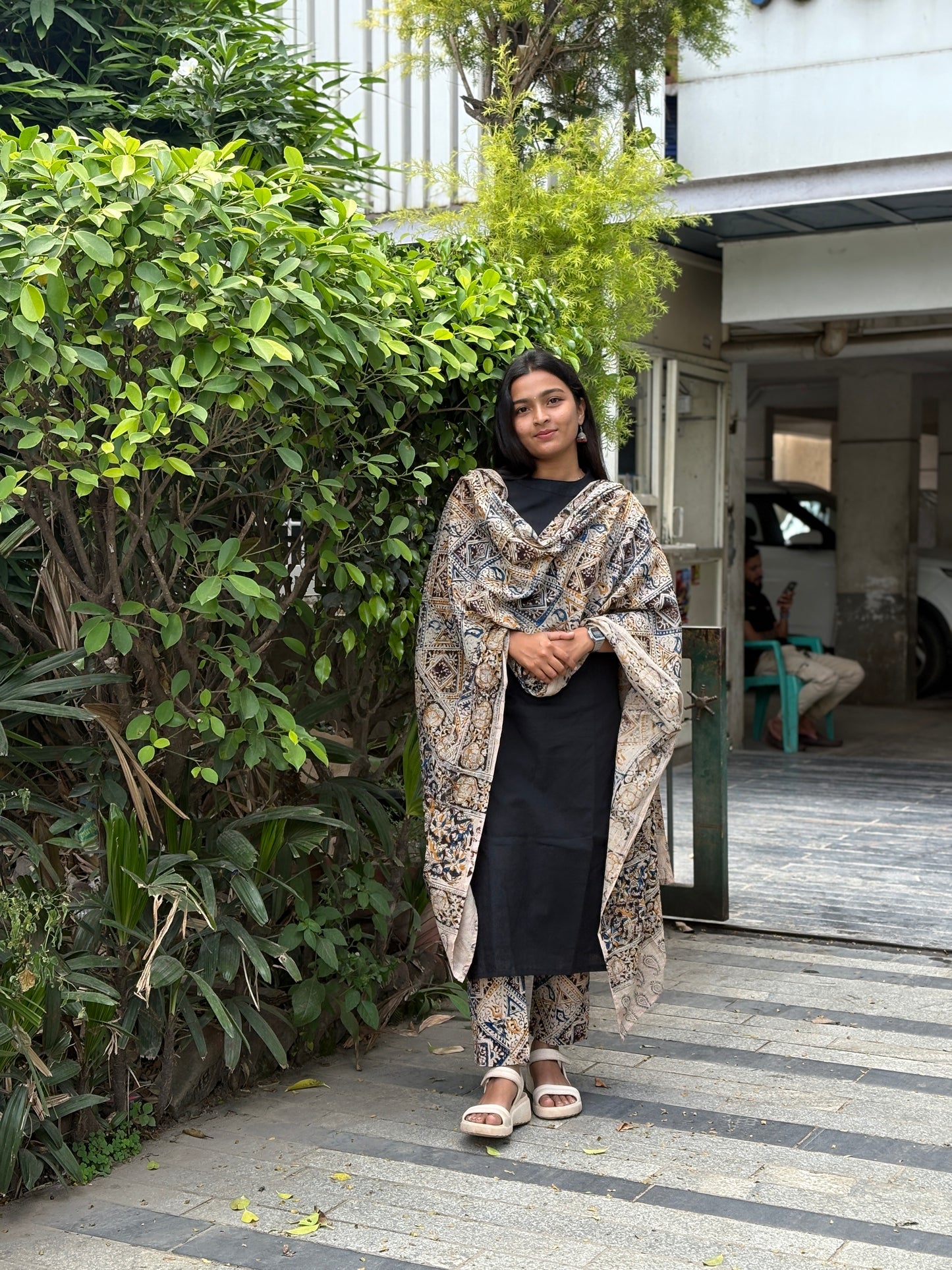 Samyukta - Kalamkari Mangalgiri Fusion Kurta Set