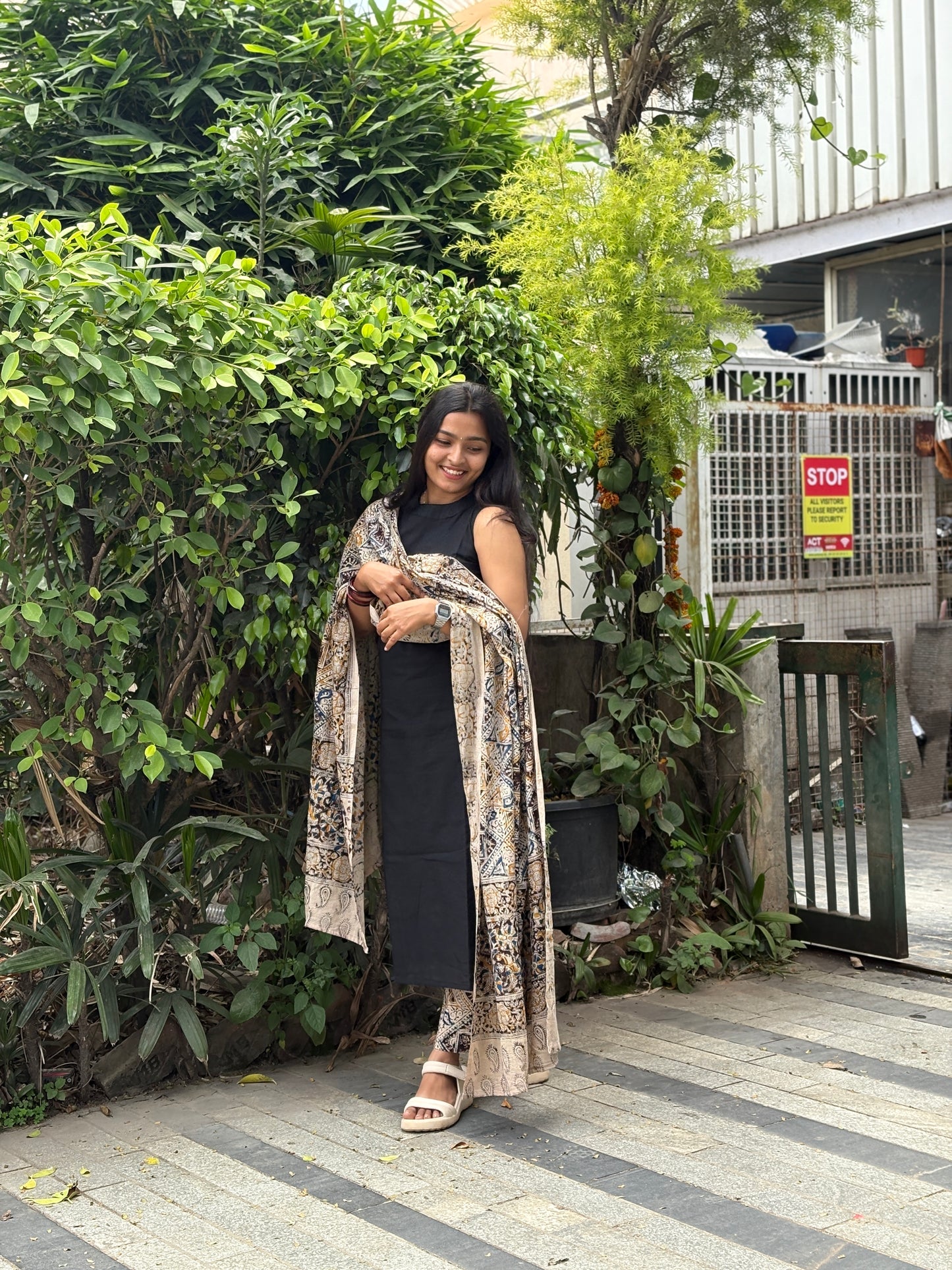 Samyukta - Kalamkari Mangalgiri Fusion Kurta Set