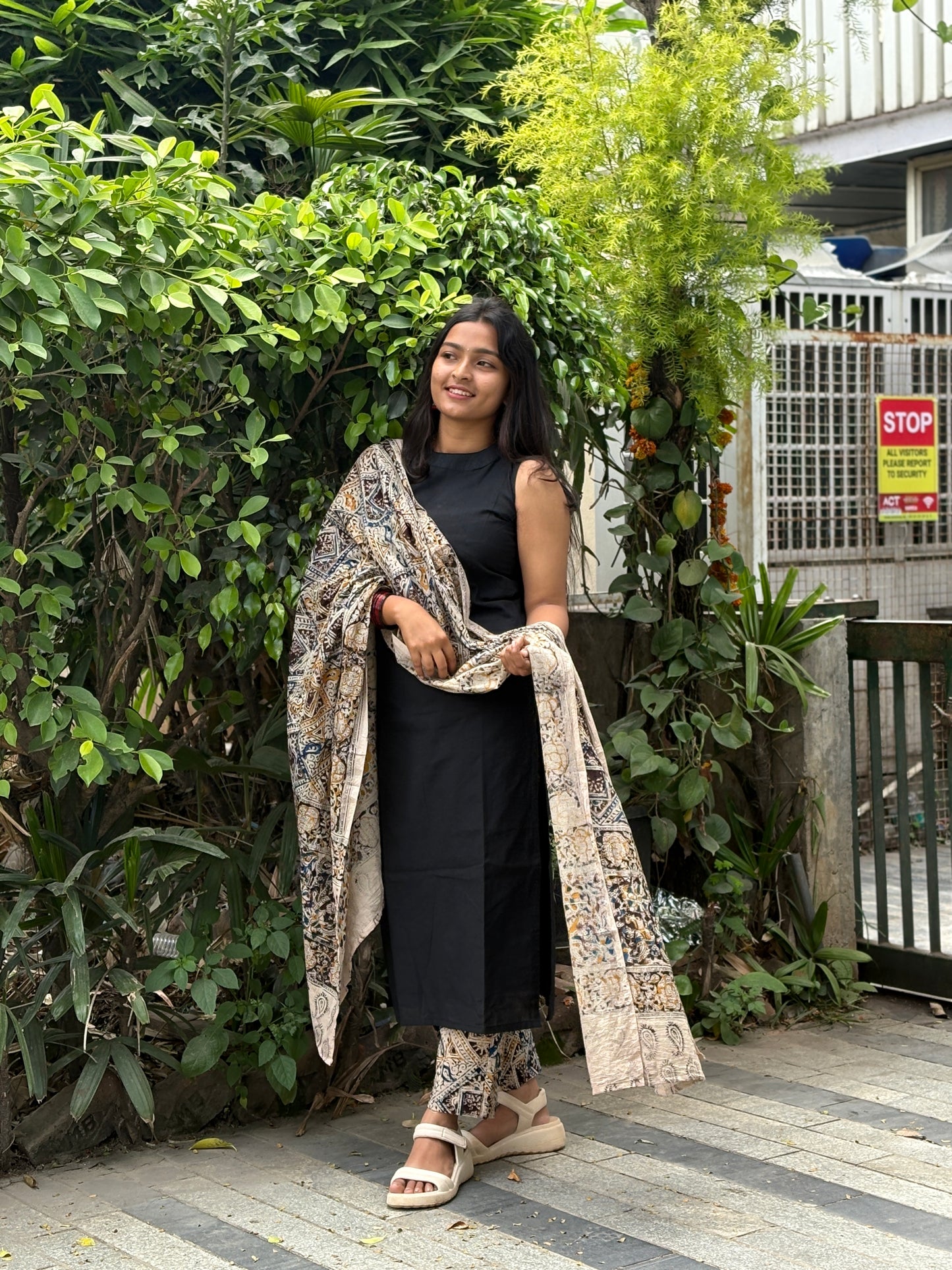 Samyukta - Kalamkari Mangalgiri Fusion Kurta Set