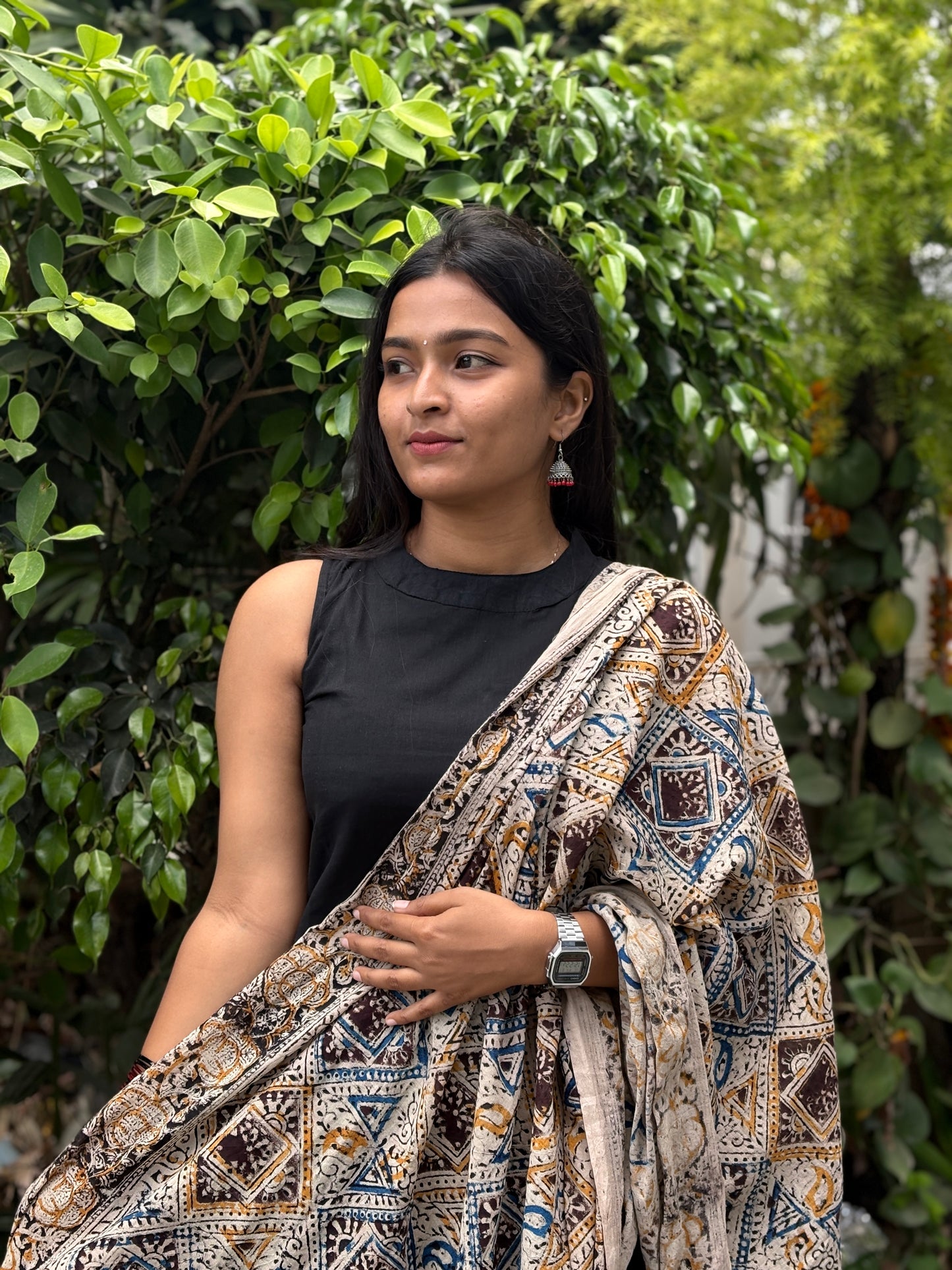 Samyukta - Kalamkari Mangalgiri Fusion Kurta Set