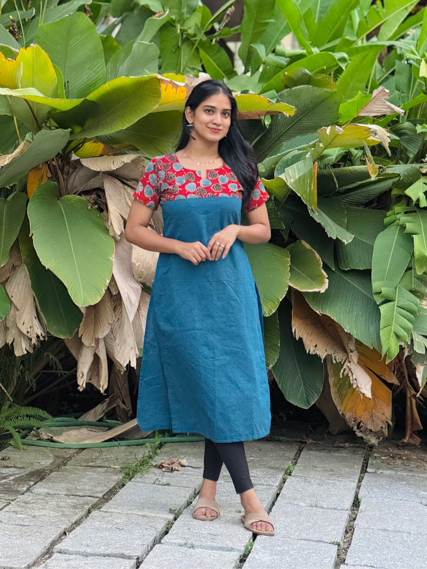 Jiya - Handloom x Ajrakh Fusion Kurta