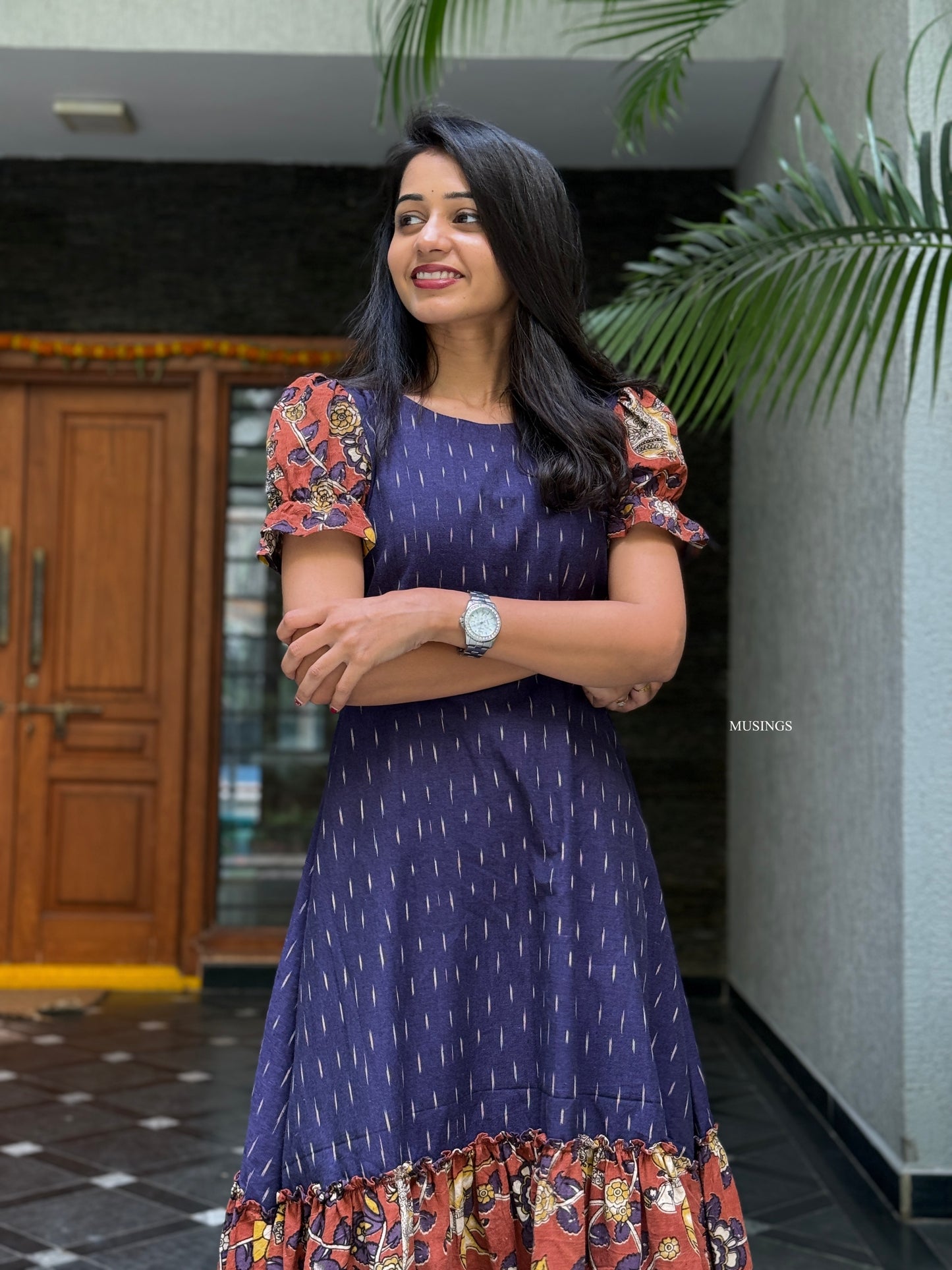 Navi - Ikkat x Kalamkari Dress