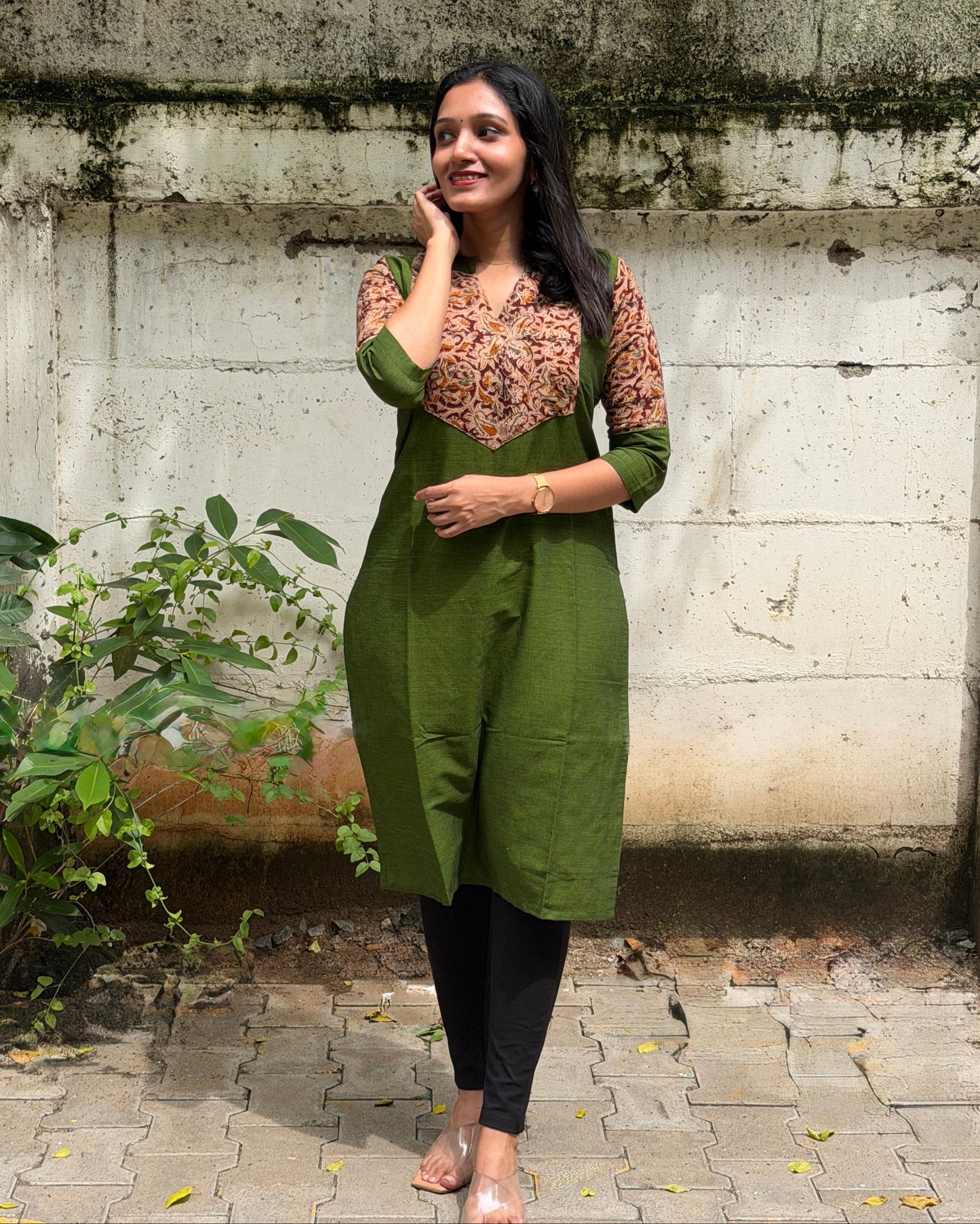 Yaazhini - Mangalgiri x Kalamkari Fusion Kurta