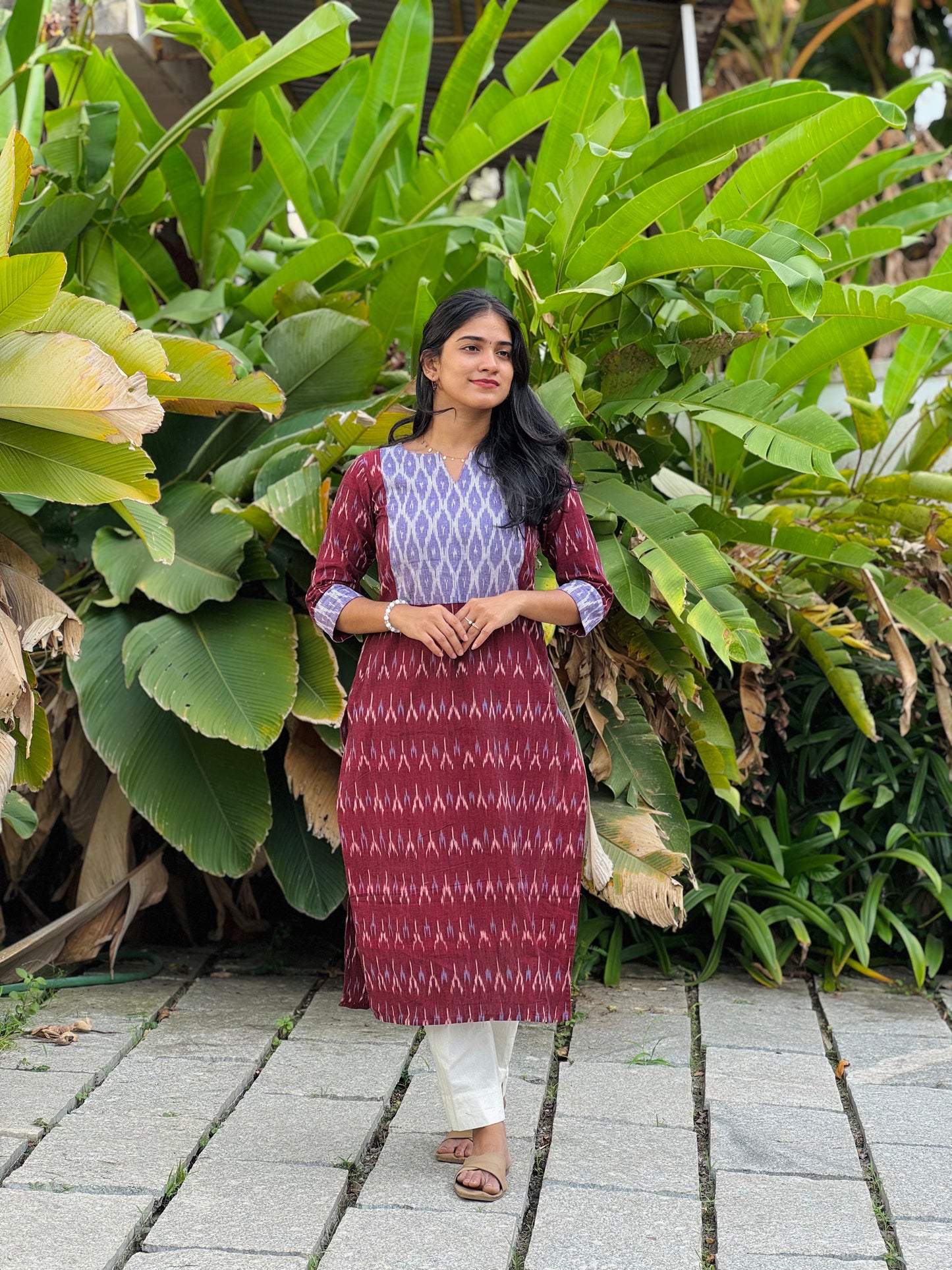 Nitara - Ikkat Fusion Kurta