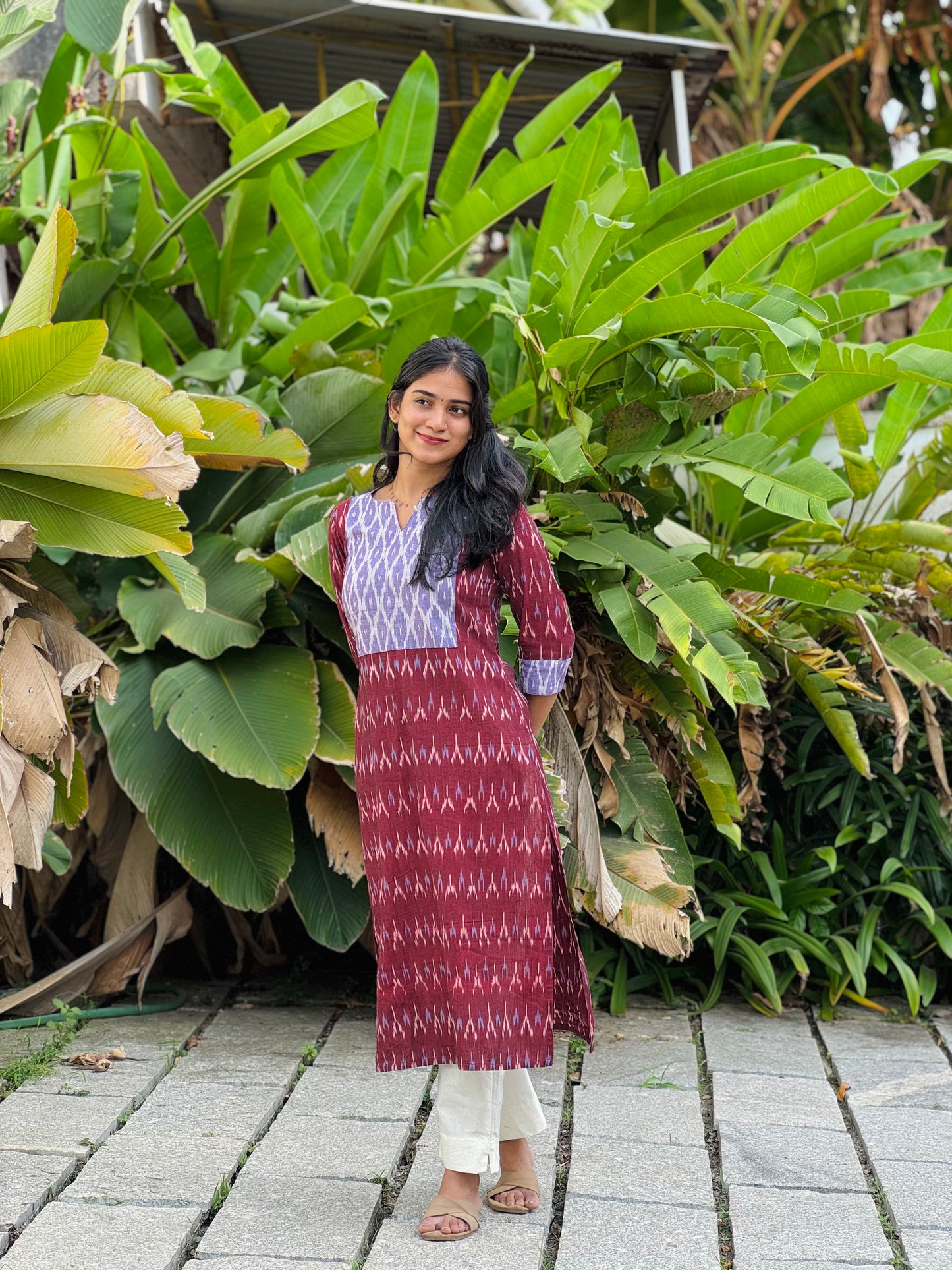 Nitara - Ikkat Fusion Kurta