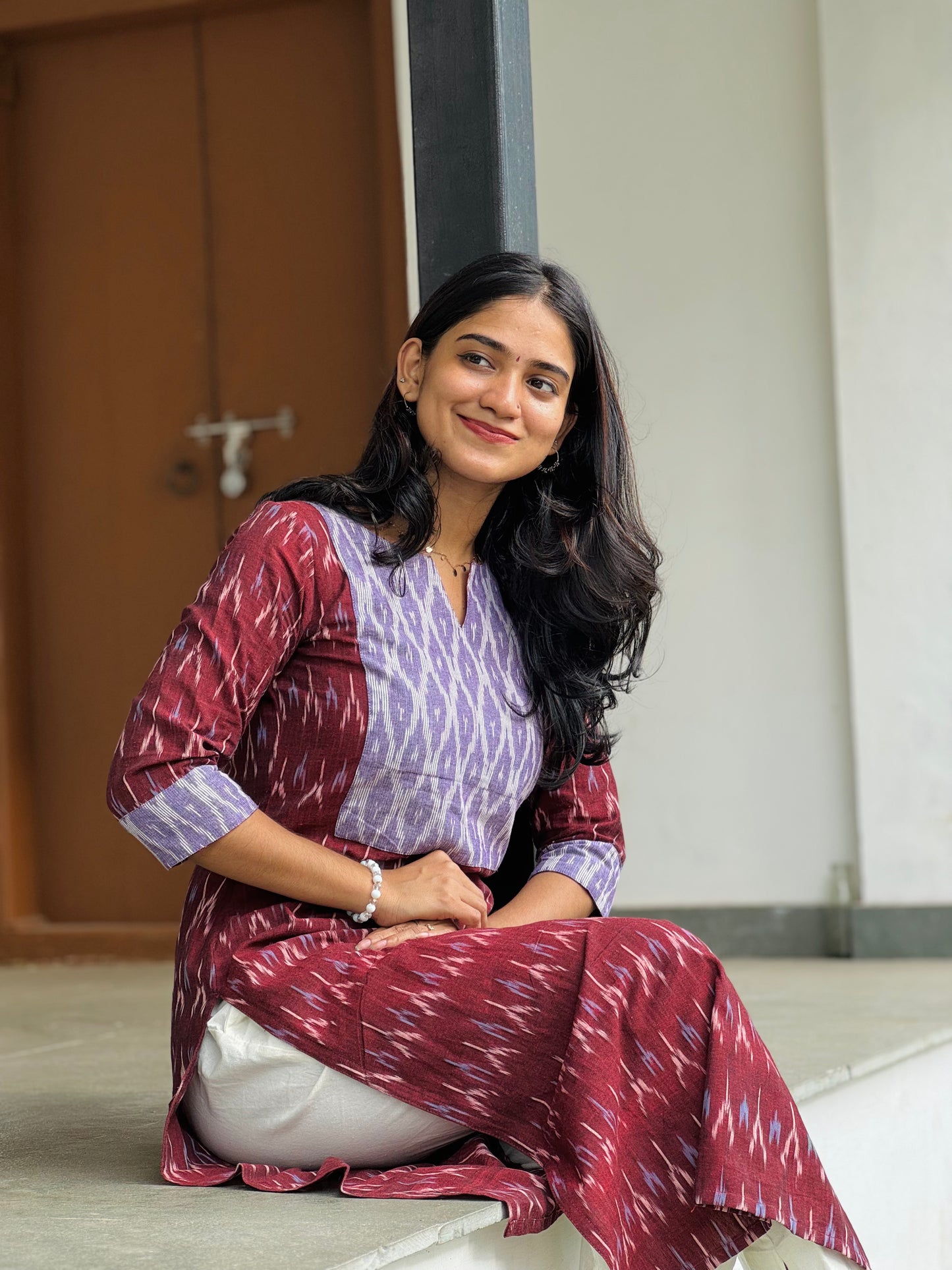 Nitara - Ikkat Fusion Kurta