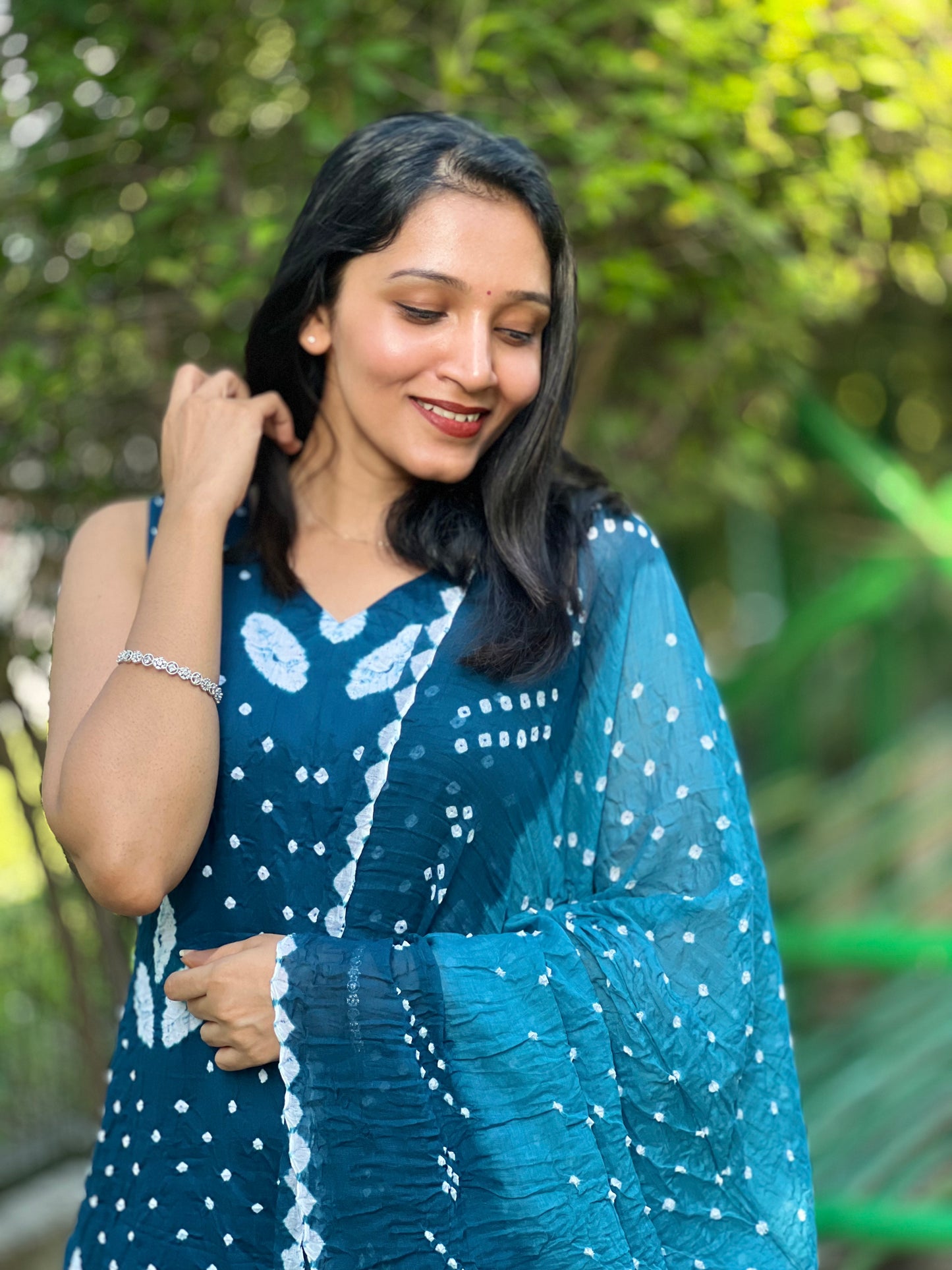 Meraki - Bandhej x Shibori Kurta Set