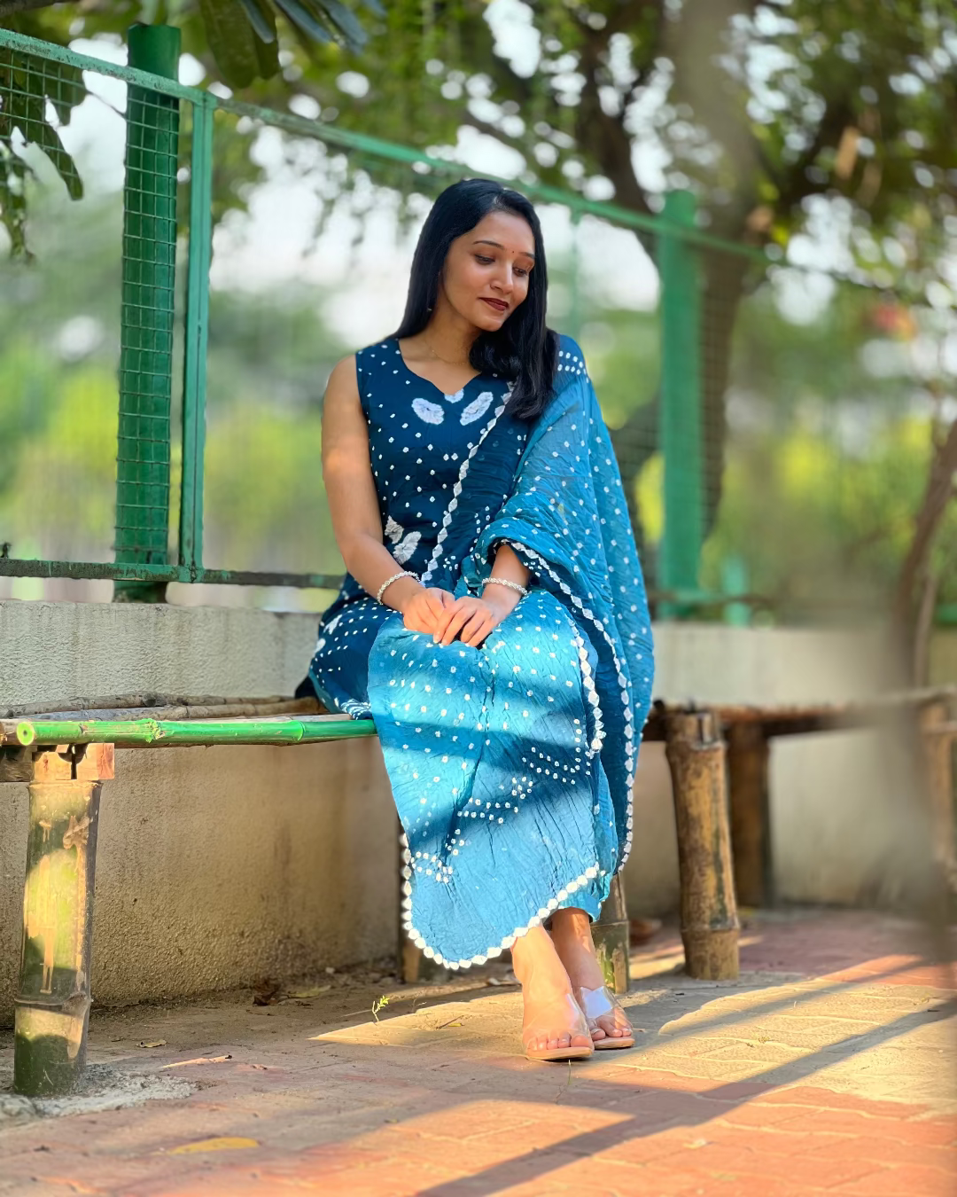 Meraki - Bandhej x Shibori Kurta Set