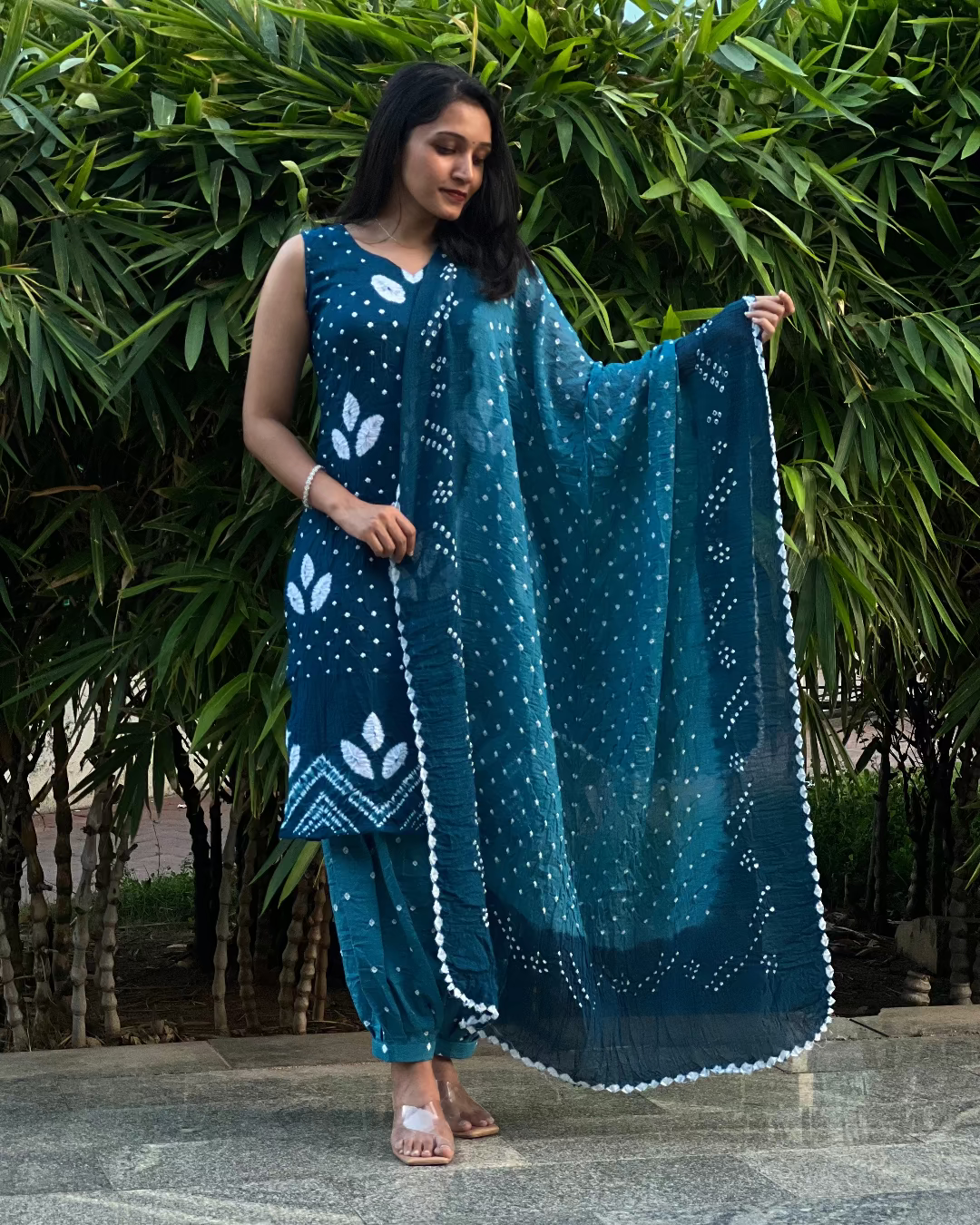 Meraki - Bandhej x Shibori Kurta Set