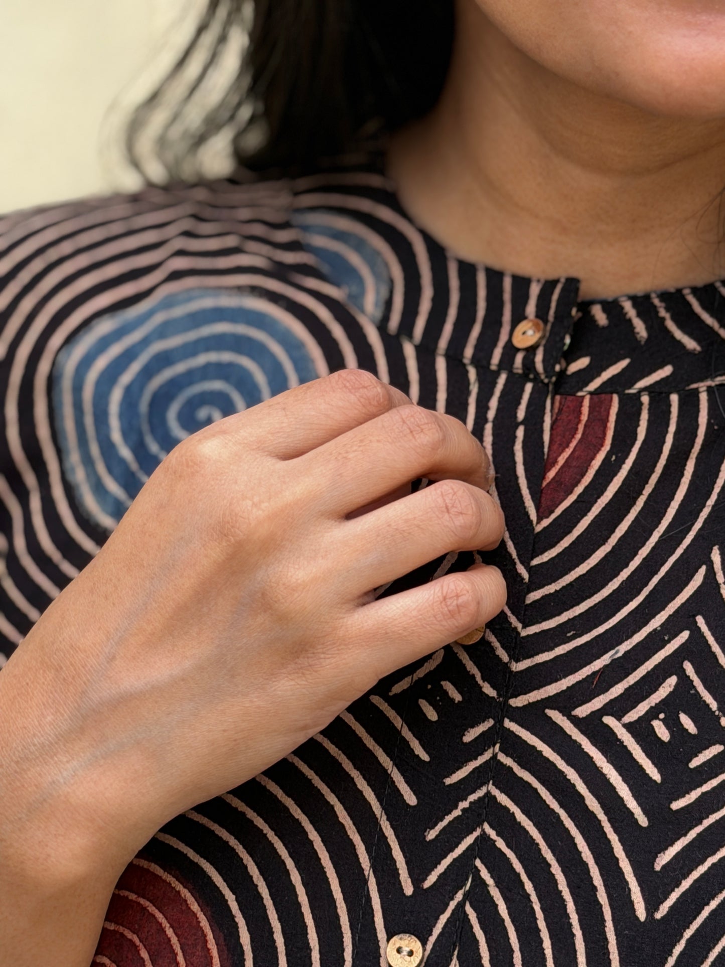 Circle of Life - Ajrakh Handblock Printed Dress